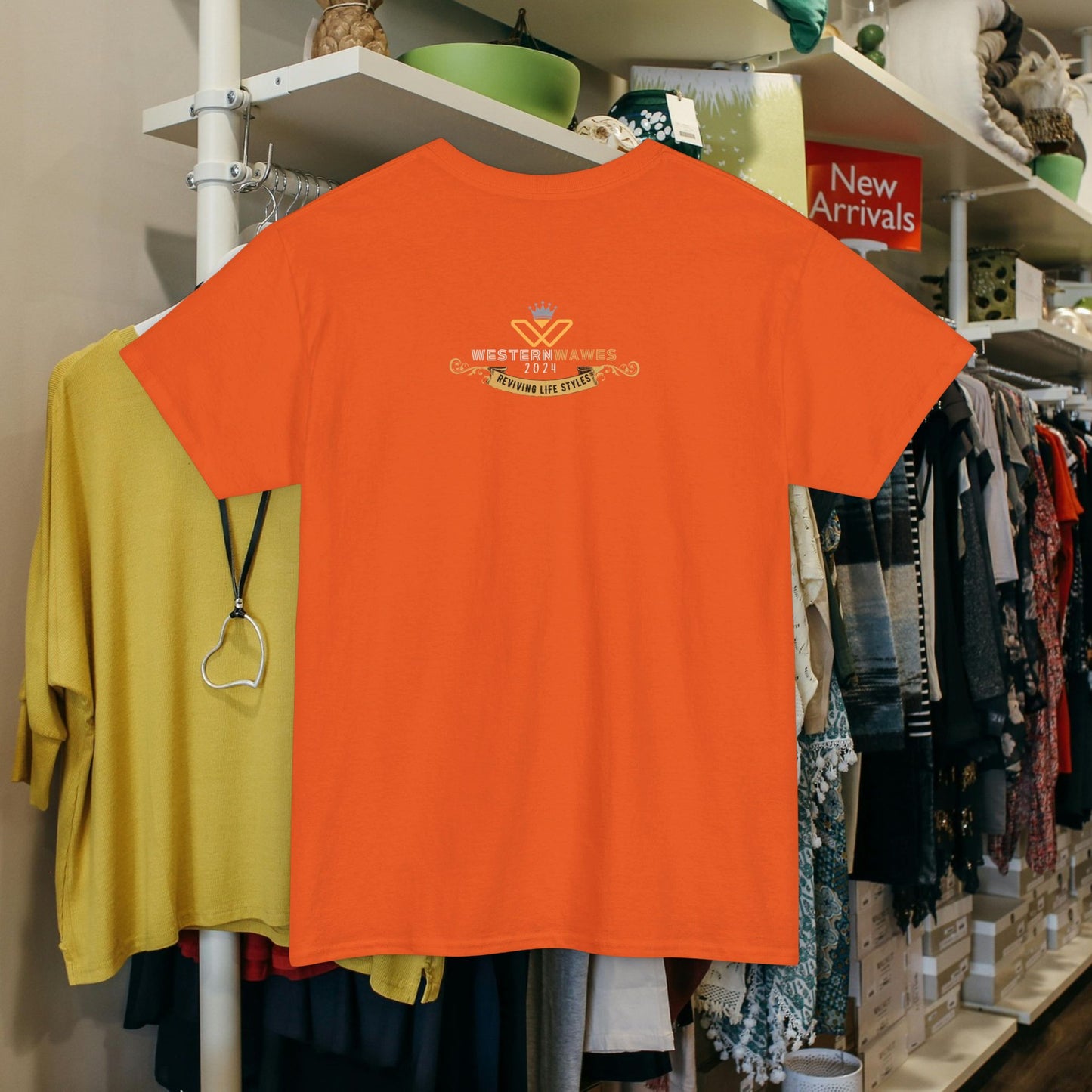 Unisex Heavy Cotton Tee_ Crafted from premium 100% cotton_ N+ Series UHCT PT2WW005_ Limited Edition by WesternWaves: