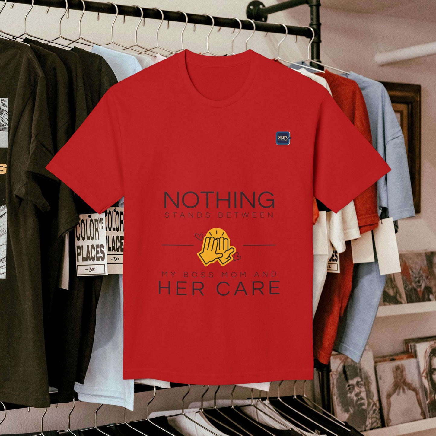 Unisex Midweight T-shirt, Made in USA_ N+ Series UMTS PT2WW007_ Limited Edition Design by WesternWaves: