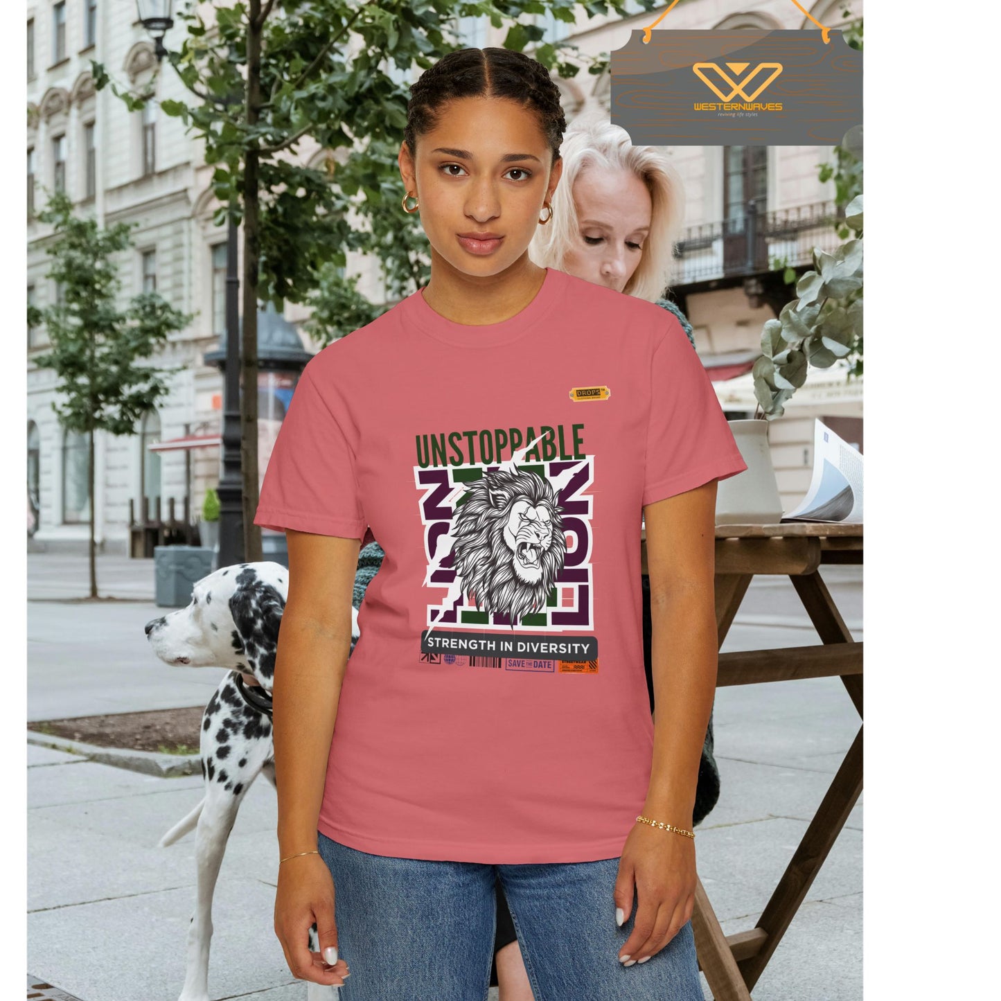 Unisex Garment-Dyed T-Shirt_ 26 June 2025_ Limited Edition Strength in Diversity by WesternWaves: