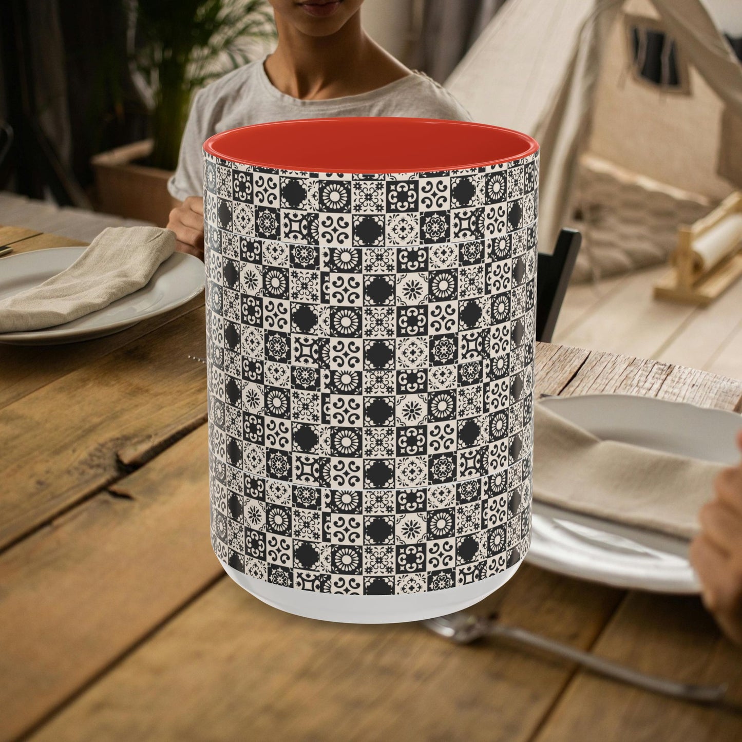 11oz Accent Mug_ N2 Series 11OZACM PT2WW001_ Limited Edition Perfect Blend of Style by WesternWaves: