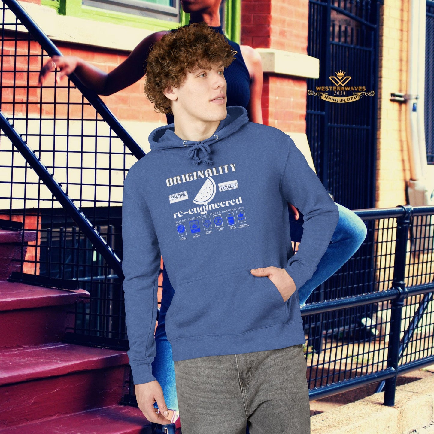 Unisex French Terry hoodie_ N8* Series USFTH PT2WW001_ Limited Edition Everyday Comfort by WesternWaves: