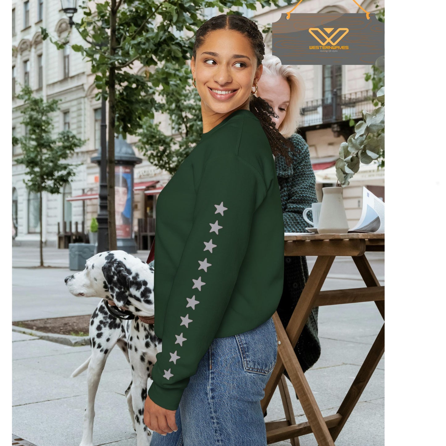 Unisex Heavy Blend™ Crewneck Sweatshirt_ N2+ Series UHBCSS PT2WW037_ Limited Edition Pure Luxury By WesternWaves:
