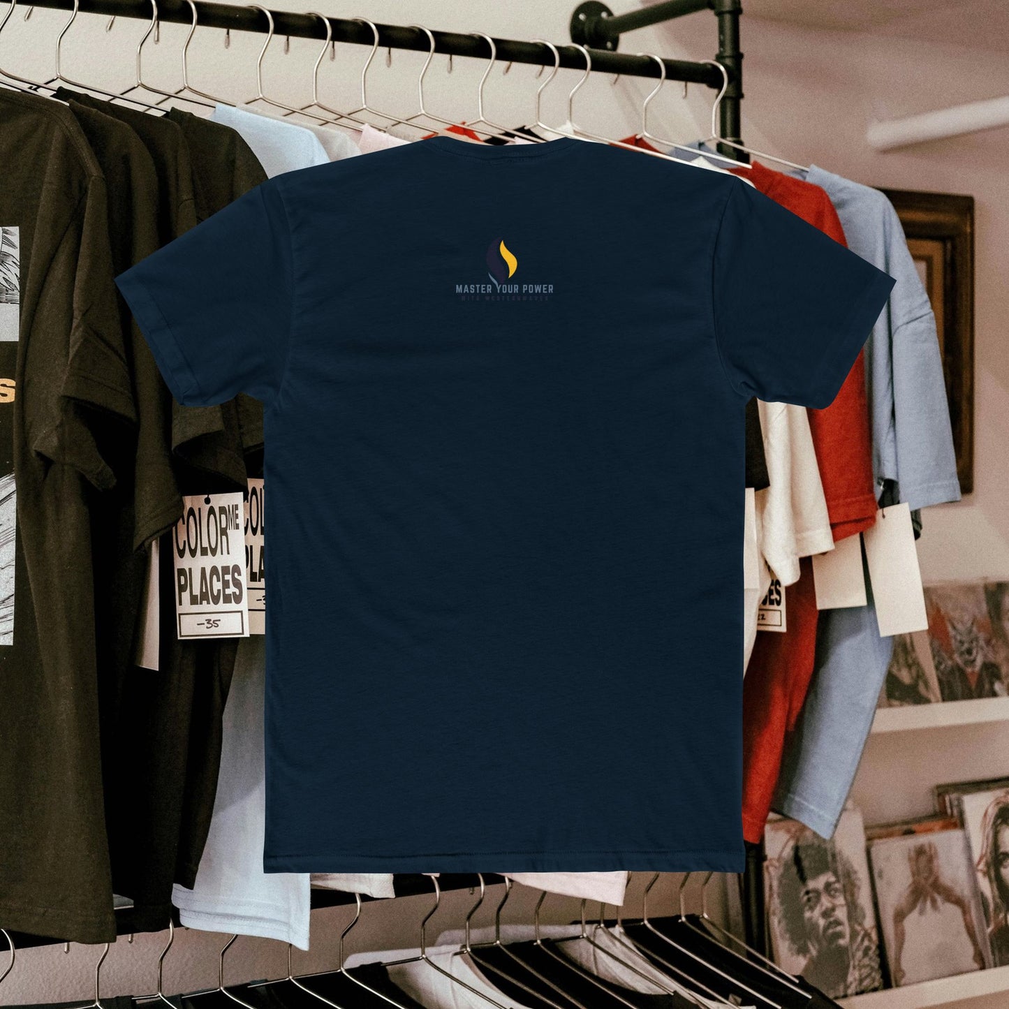 Unisex Cotton Crew Tee_ N3+ Series USCCTEE PT2WW003_ Limited Edition Workout & Everyday Routine Pleasure by WestenWaves: