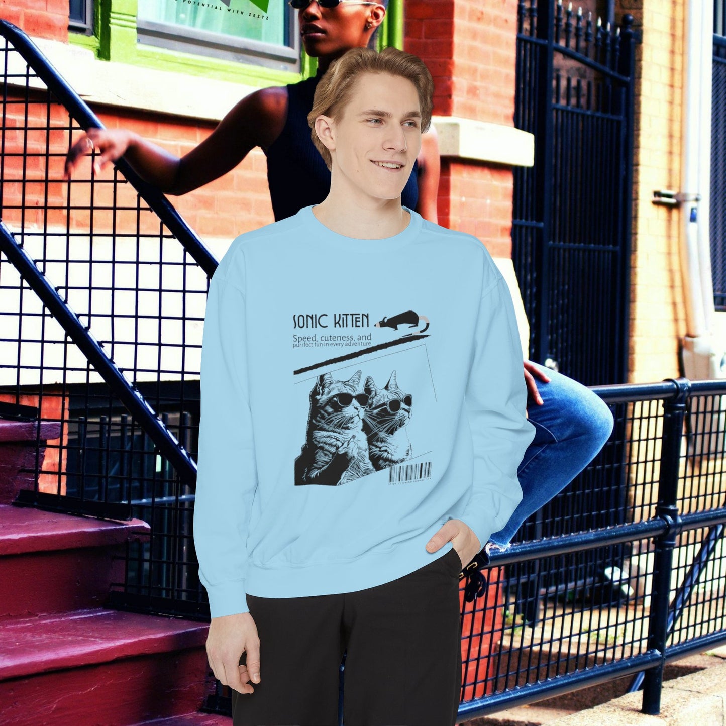 Unisex Garment-Dyed Sweatshirt_ N3+ Series SPW UGDSS PT2WW003_WesternWaves Limited Edition