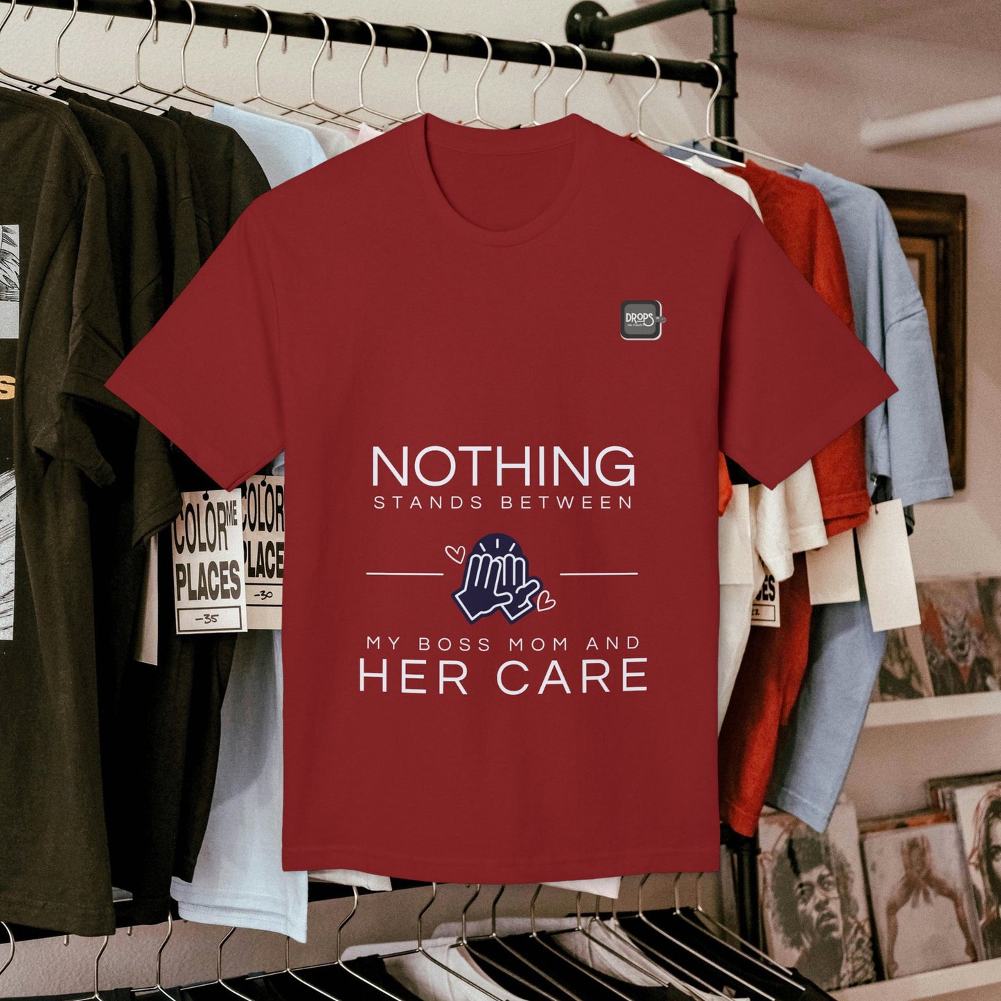 Unisex Midweight T-shirt, Made in USA_ N+ Series UMTS PT2WW007_ Limited Edition Design by WesternWaves: