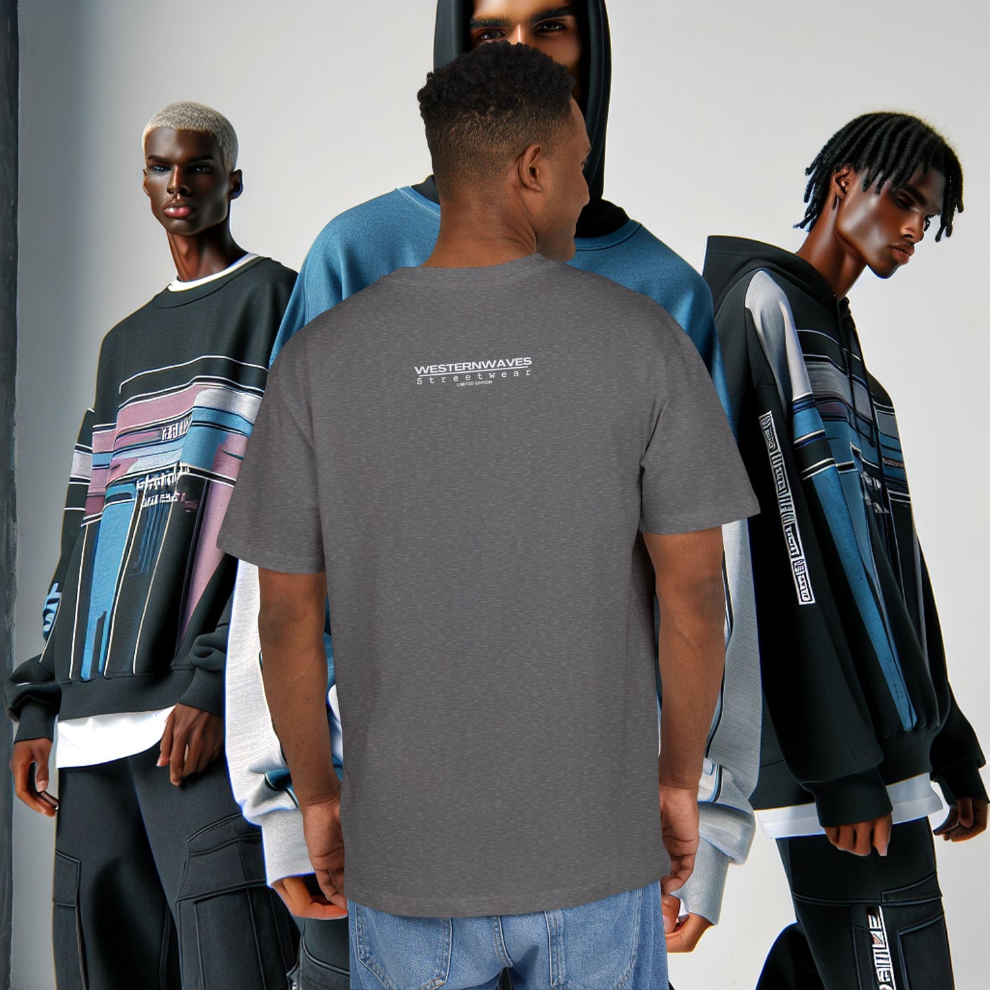 Unisex Heavy Oversize Tee_ N8+ Series USHOSTEE_ PT2WW002_ Limited Edition Urban Fashion Tee by WesternWaves: