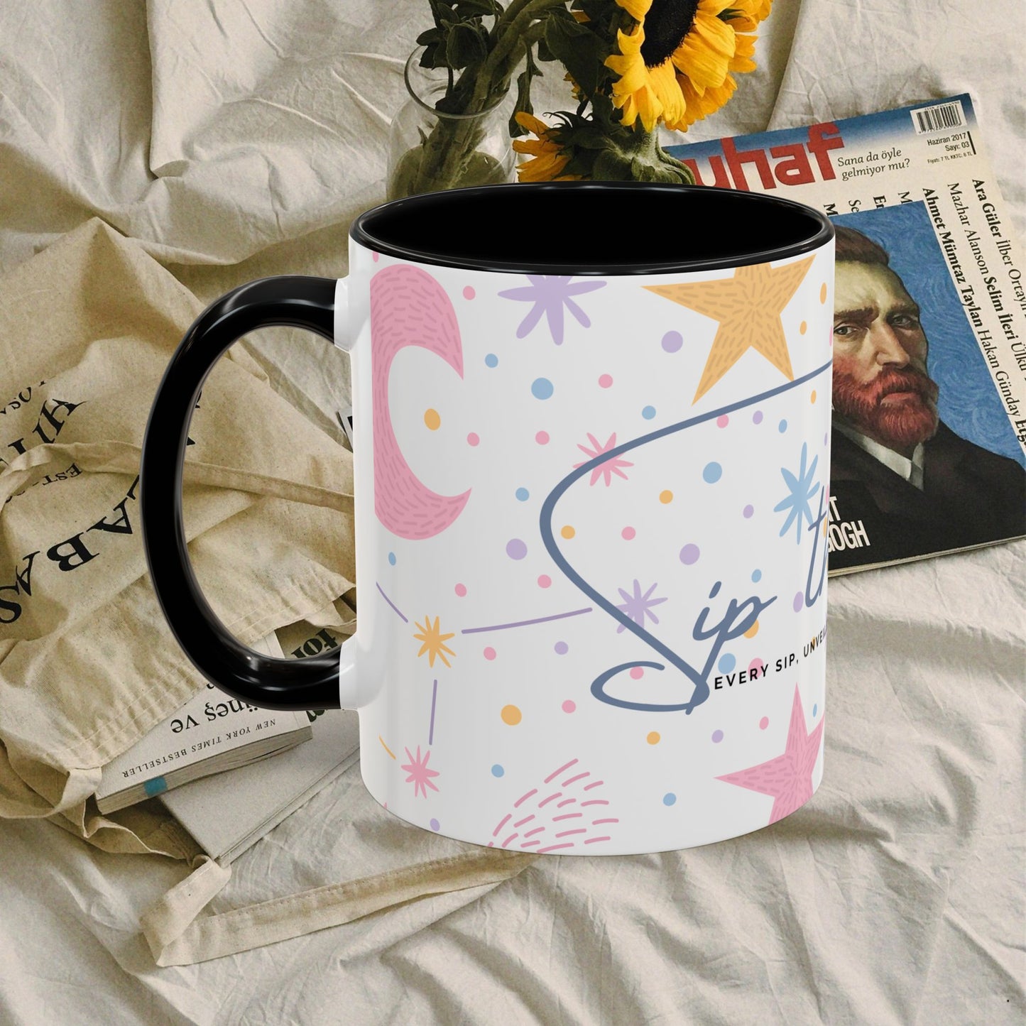 Accent Coffee Mug (11, 15oz) _ N3+ Series ACMUG PT2WW007_ Limited Edition Blend Style & Functionality by WesternWaves: