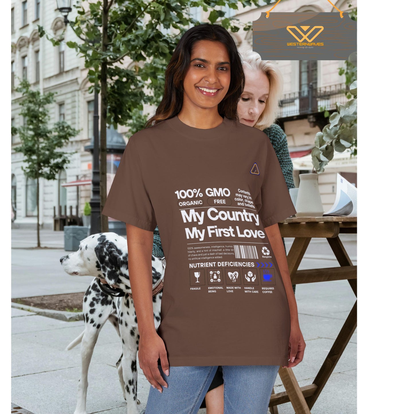 Unisex Garment-Dyed Drop-Shoulder T-Shirt_ N7+ Series USGDDSTSHIRT PT2WW001_ Limited Edition Style & Comfort by WesternWaves: