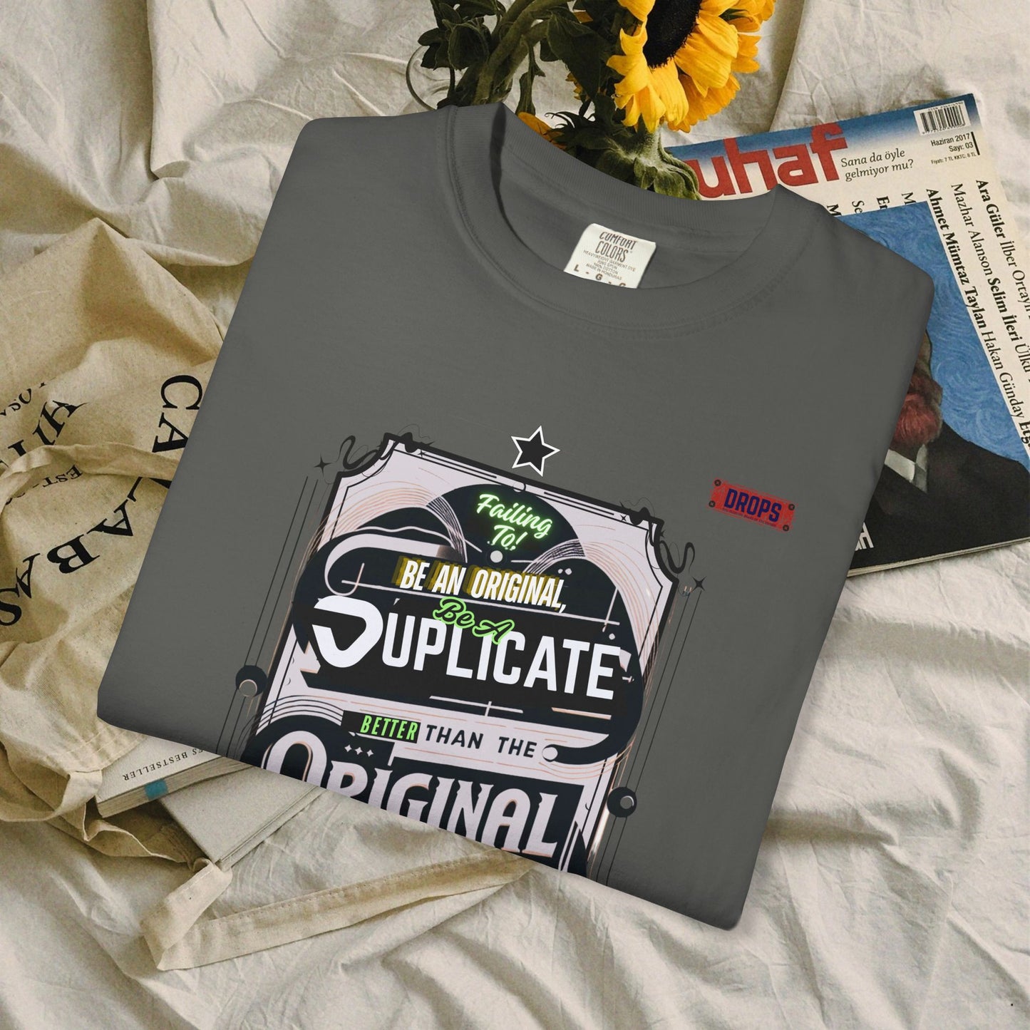 unisex garment-dyed t-shirt_ 09 July 2025_ Limited Edition Everyday Casual Wear by WesternWaves: