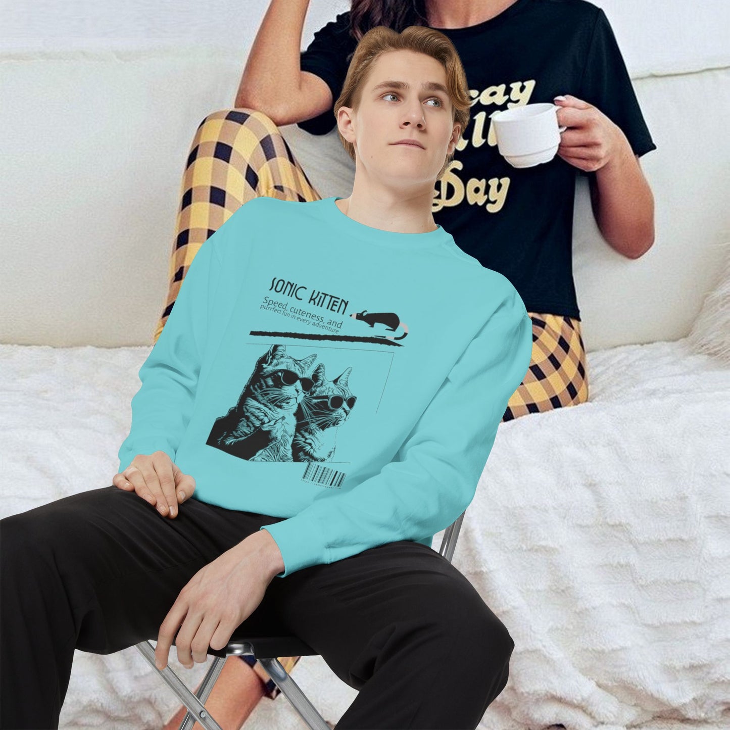 Unisex Garment-Dyed Sweatshirt_ N3+ Series SPW UGDSS PT2WW003_WesternWaves Limited Edition
