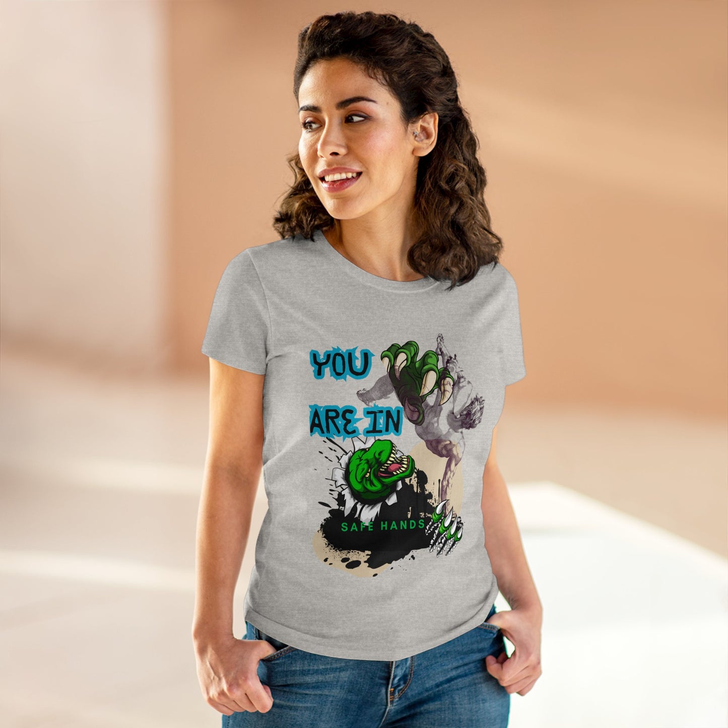 Women's Midweight Cotton Tee_ Essential Comfort_ N2+ Series SSTS PT2WW004_ Limited Edition Perfect Blend of Comfort by WesternWaves:
