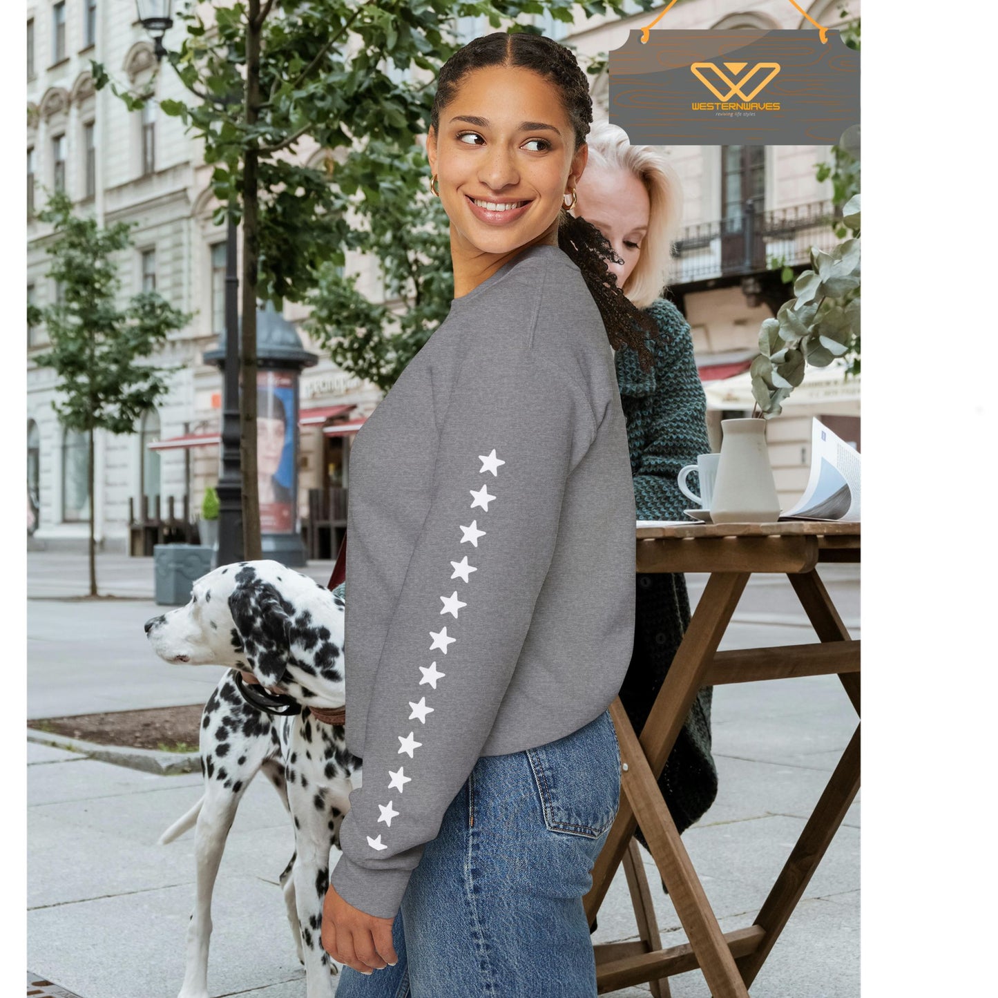 Unisex Heavy Blend™ Crewneck Sweatshirt_ N3+ Series UHBCSS PT2WV011_ Limited Edition Pure Luxury by WesternWaves: