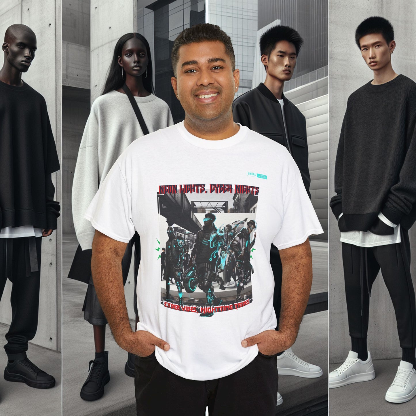 Unisex Heavy Cotton Tee_ N8+ Series USHOSTEE_ PT2WW003_ 01 Oct 2025_ Limited Edition Casual Wear by WesternWaves: