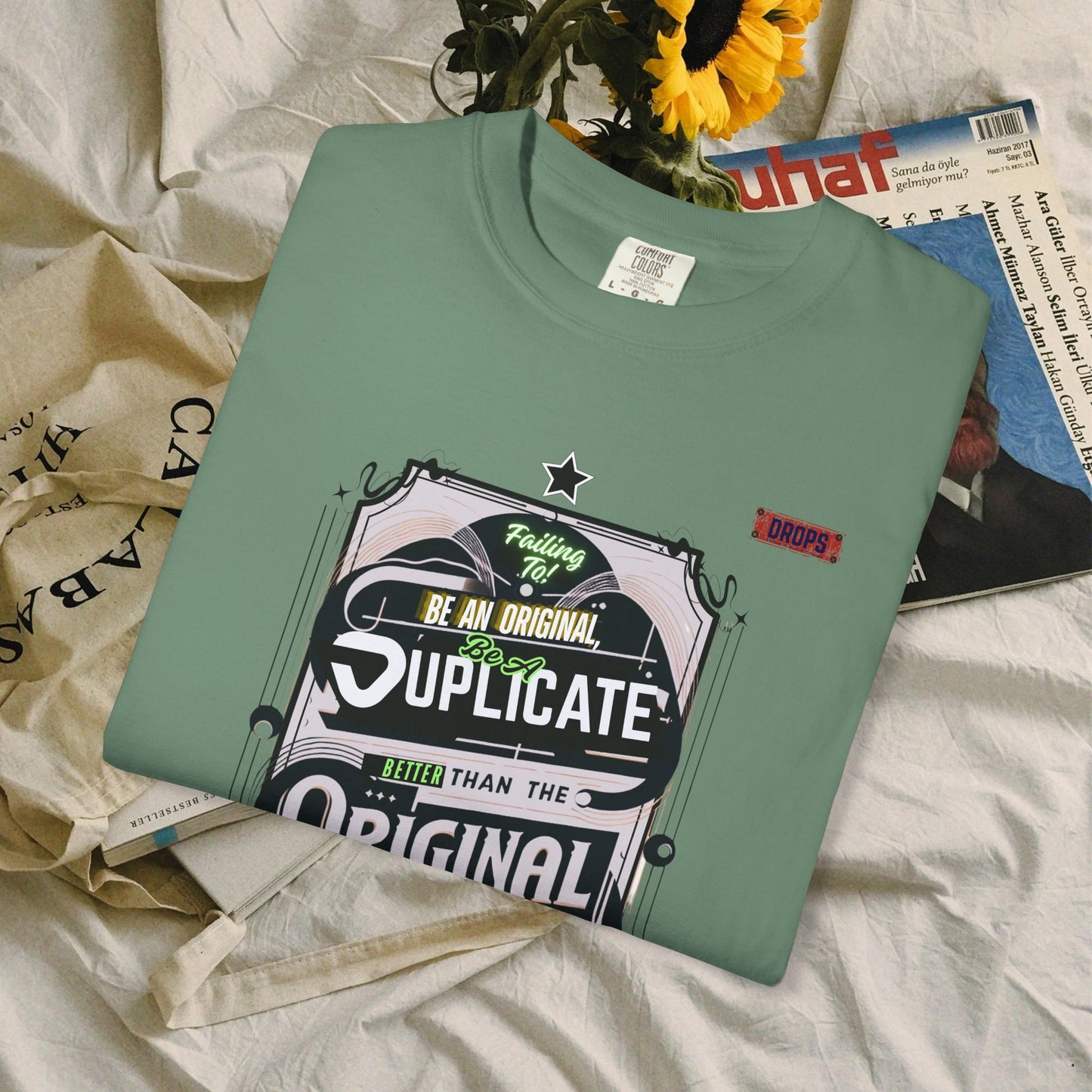unisex garment-dyed t-shirt_ 09 July 2025_ Limited Edition Everyday Casual Wear by WesternWaves: