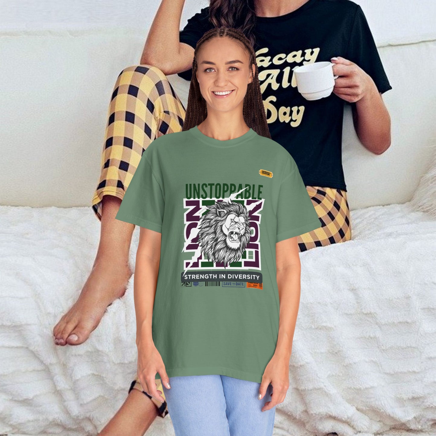 Unisex Garment-Dyed T-Shirt_ 26 June 2025_ Limited Edition Strength in Diversity by WesternWaves: