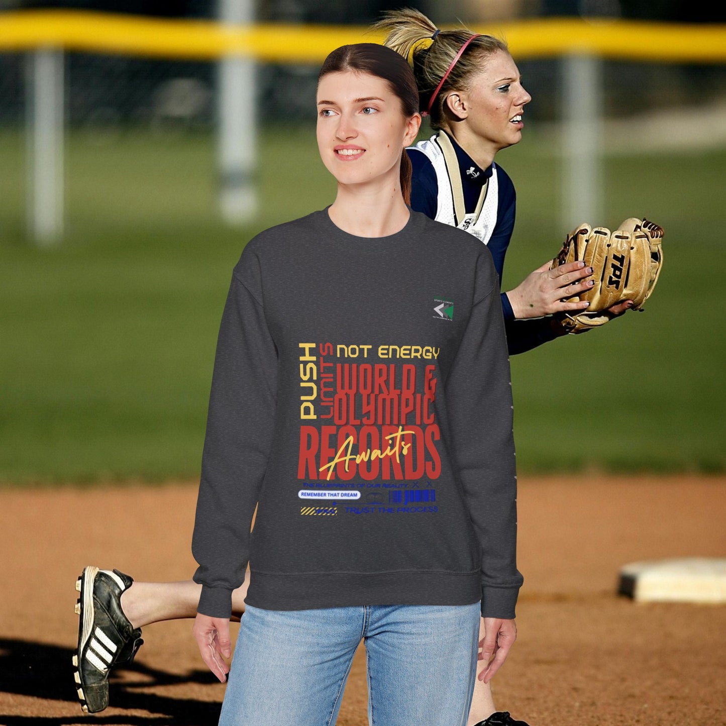 Unisex Heavy Blend™ Crewneck Sweatshirt_ N2 Sports Series UHBCSS PT2WW006_ Limited Edition ‘Zeztz’ Brand Sports Elements by WesternWaves: