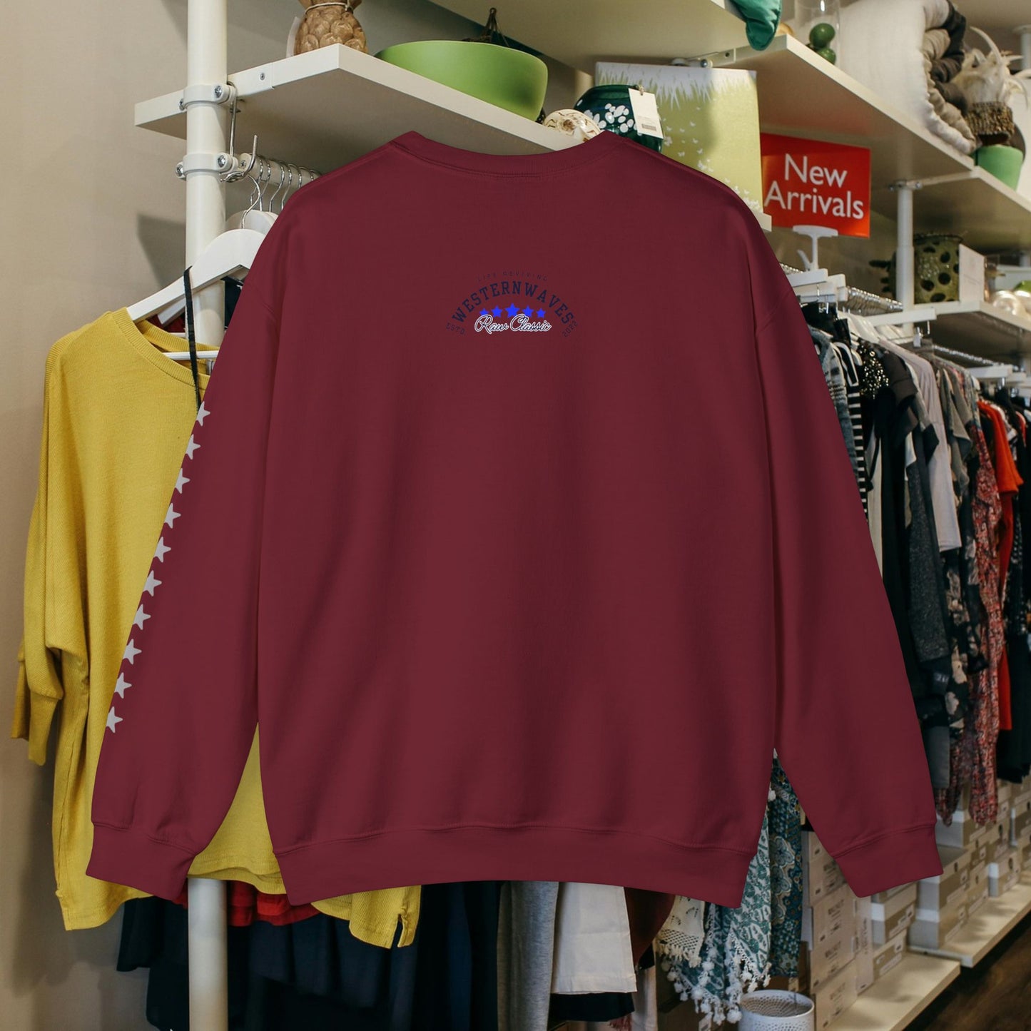 Unisex Heavy Blend™ Crewneck Sweatshirt_ N2 Sports Series UHBCSS PT2WW004_ Limited Edition 'DROPS' Brand Sweatshirt by WesternWaves:
