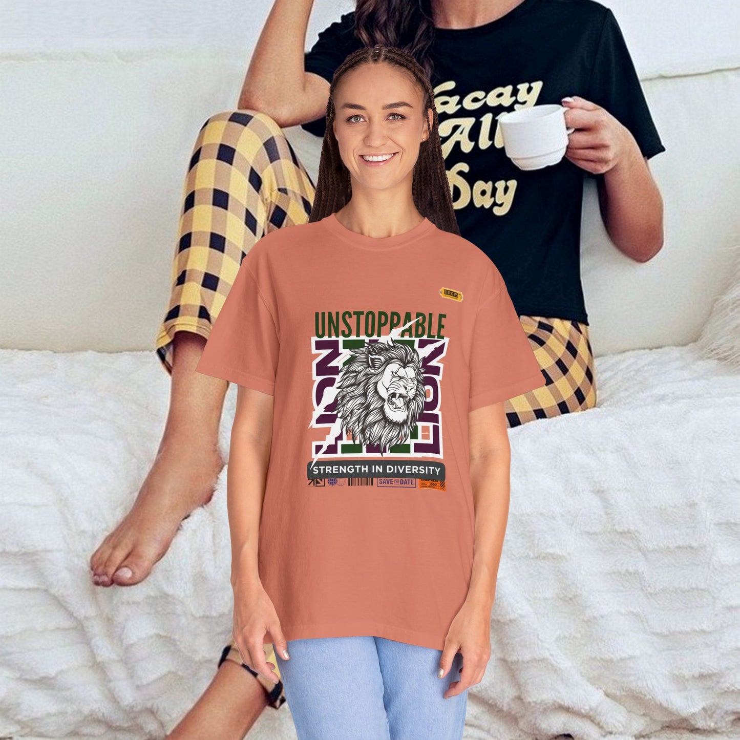 Unisex Garment-Dyed T-Shirt_ 26 June 2025_ Limited Edition Strength in Diversity by WesternWaves:
