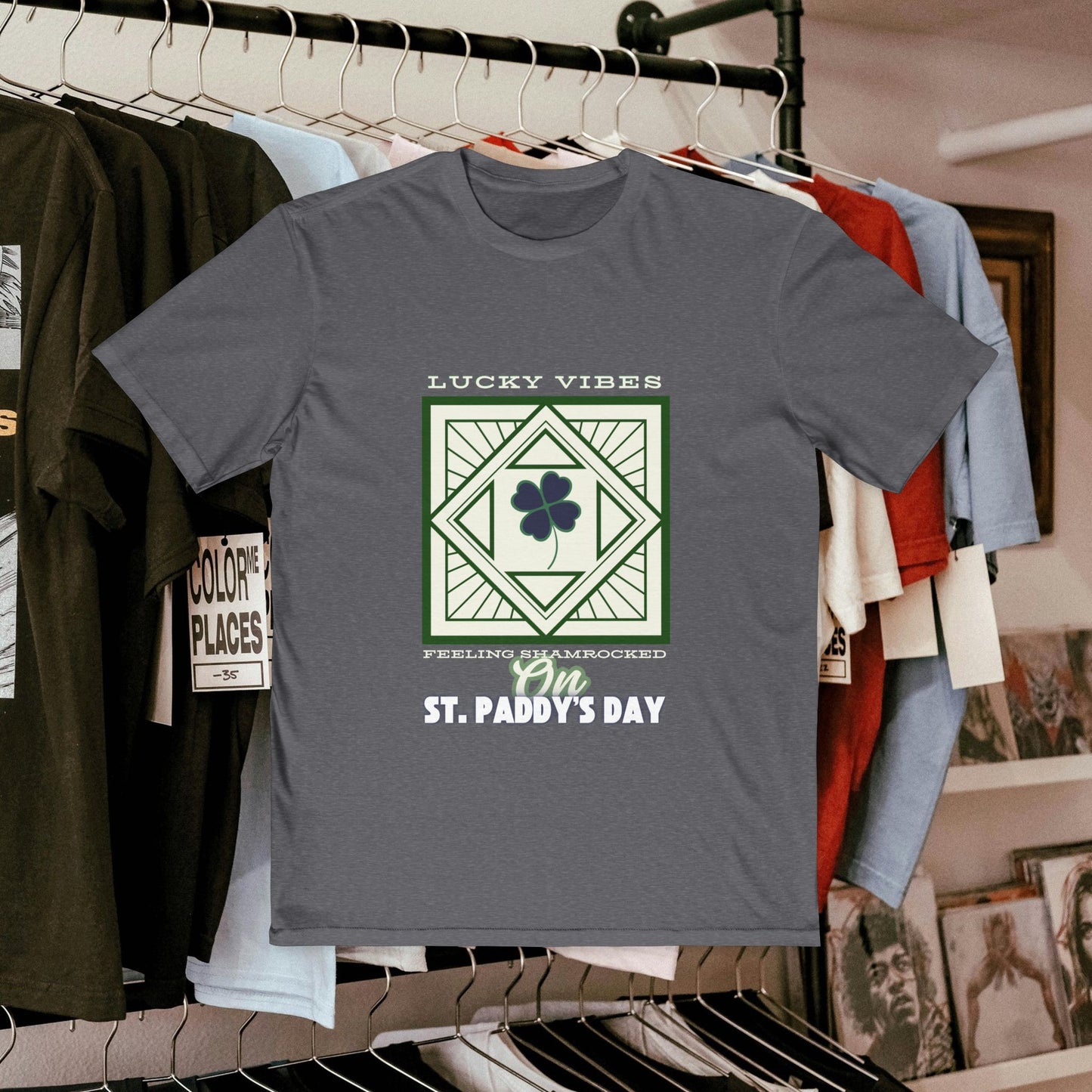 Men's Very Important Tee_ N3+ Series MVITEE PT2WW001_ Limited Edition Paddy's Day Vibrations by WesternWaves: