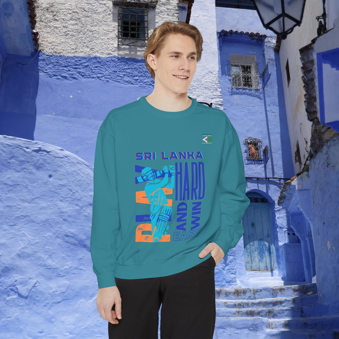 Unisex Garment-Dyed Sweatshirt_ N2 Series USGDSS PT2WW001_ Limited Edition Masterpiece of ‘ZeztZ’ Sports Brand Luxury & Casual Comfort by WesternWaves: