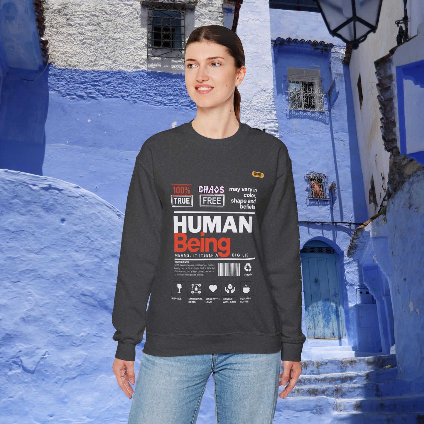 Unisex Heavy Blend™ Crewneck Sweatshirt_ N2 Series UHBCSS PT2WW019_ Limited Edition Pure Luxury By WesternWaves: