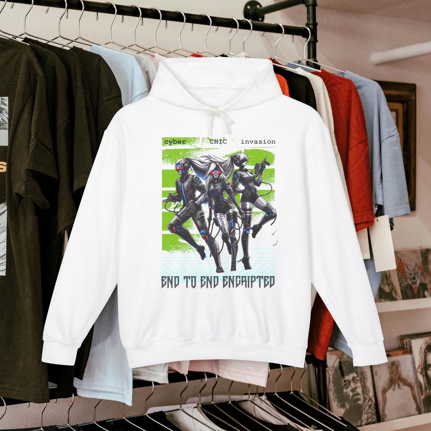 Unisex Lightweight Hooded Sweatshirt_ Series UWD 051_ Limited Edition Raw Streetwear by WesternWaves: