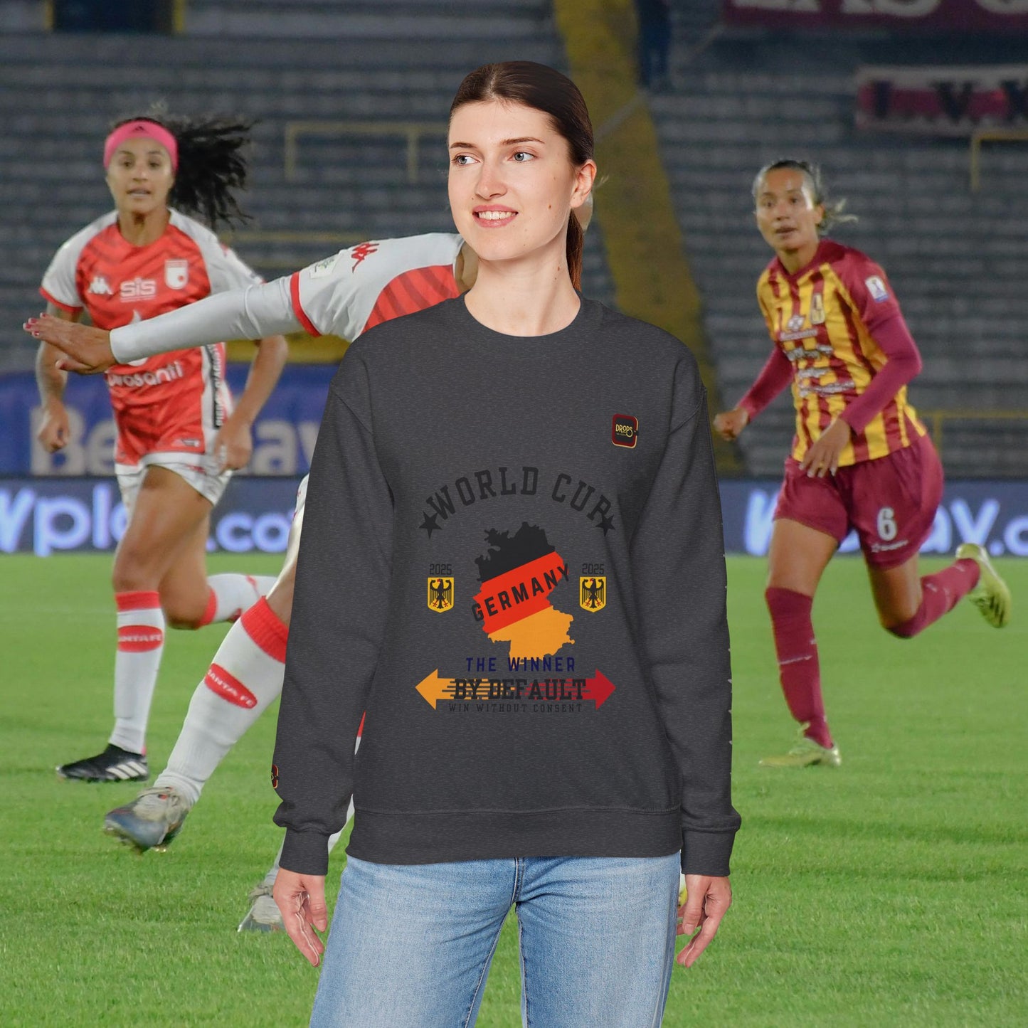 Unisex Sweatshirt_ N7+ Series USSS PT2WW001_ Germany The Winner by Default_ Limited Edition by WesternWaves: