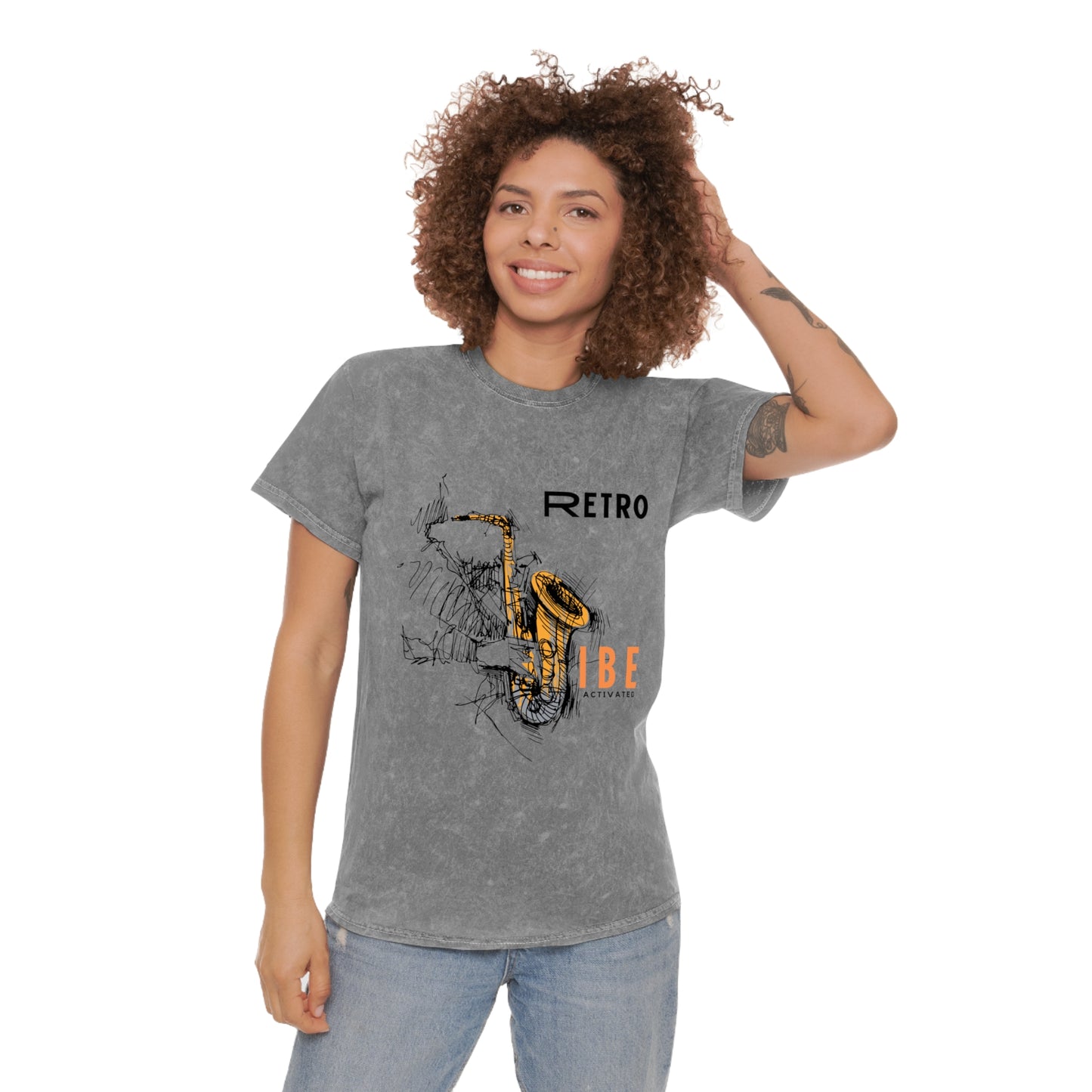 Unisex Mineral Wash T-Shirt_ N+ Series UMWTS PT2WW003_ Limited Edition Retro Revival Experience by WesternWaves: