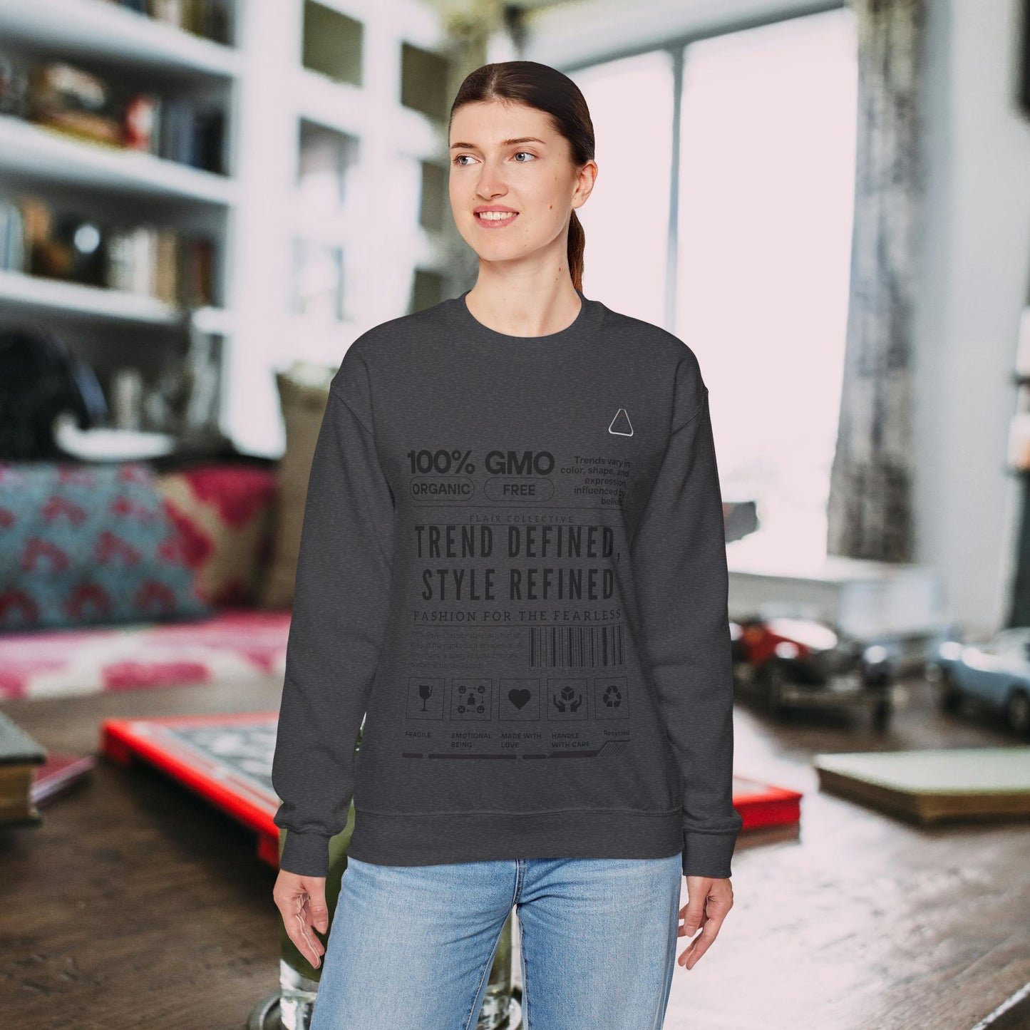 Unisex Heavy Blend™ Crewneck Sweatshirt_ N2 Series SPW UHBCSS PT2WW003_ Limited Edition 'DROPS' Brand Raw Classics by WesternWaves: