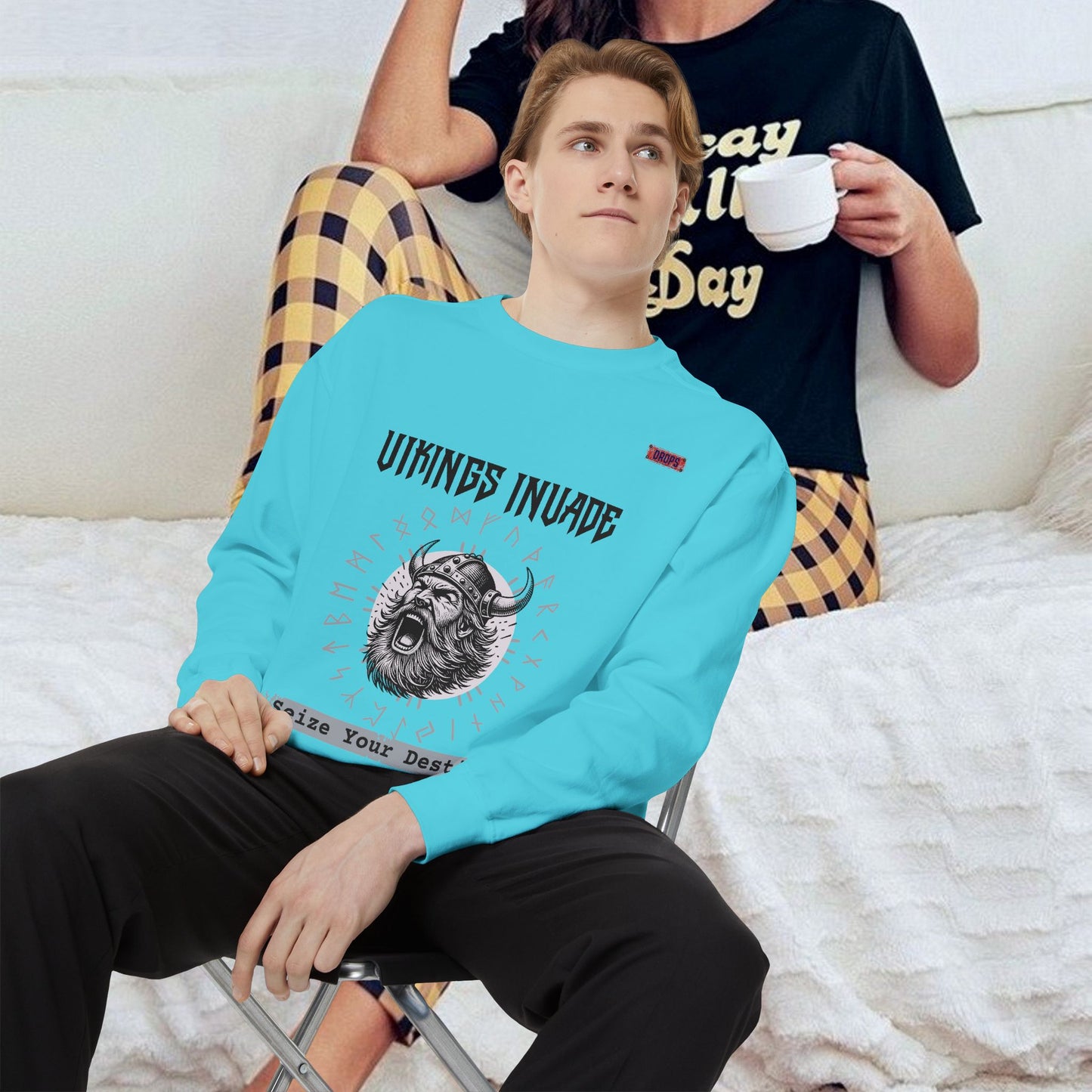 Unisex Garment-dyed Sweatshirt_ Series UWD 063_ Limited Edition Cozy Apparel for Adventurers by WesternWaves:
