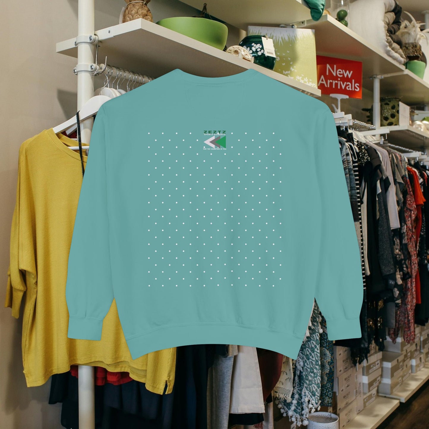 Unisex Garment-Dyed Sweatshirt_ N2 Series USGDSS PT2WW001_ Limited Edition Masterpiece of ‘ZeztZ’ Sports Brand Luxury & Casual Comfort by WesternWaves: