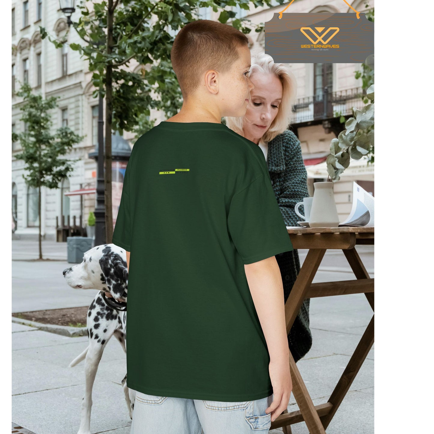 Kids Heavy Cotton™ Tee_ N3+ Series KHCT PT2WW004_ Limited Edition Durable Comfort for Every Adventure by WesternWaves: