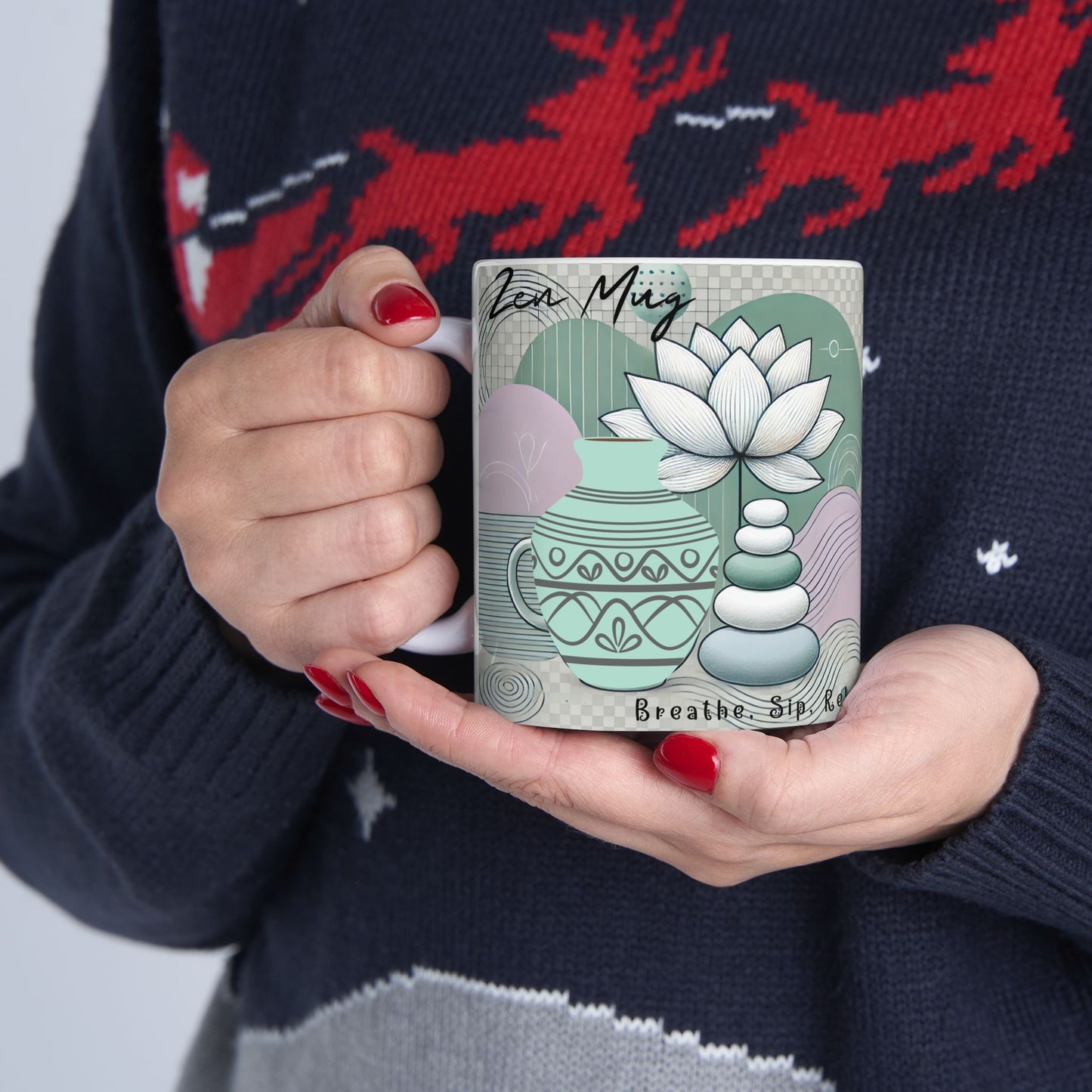 Ceramic Mug, (11oz, 15oz)_ N3+ Series CM10OZ&15OZ PT2WW002_ Limited Edition by WesternWaves: