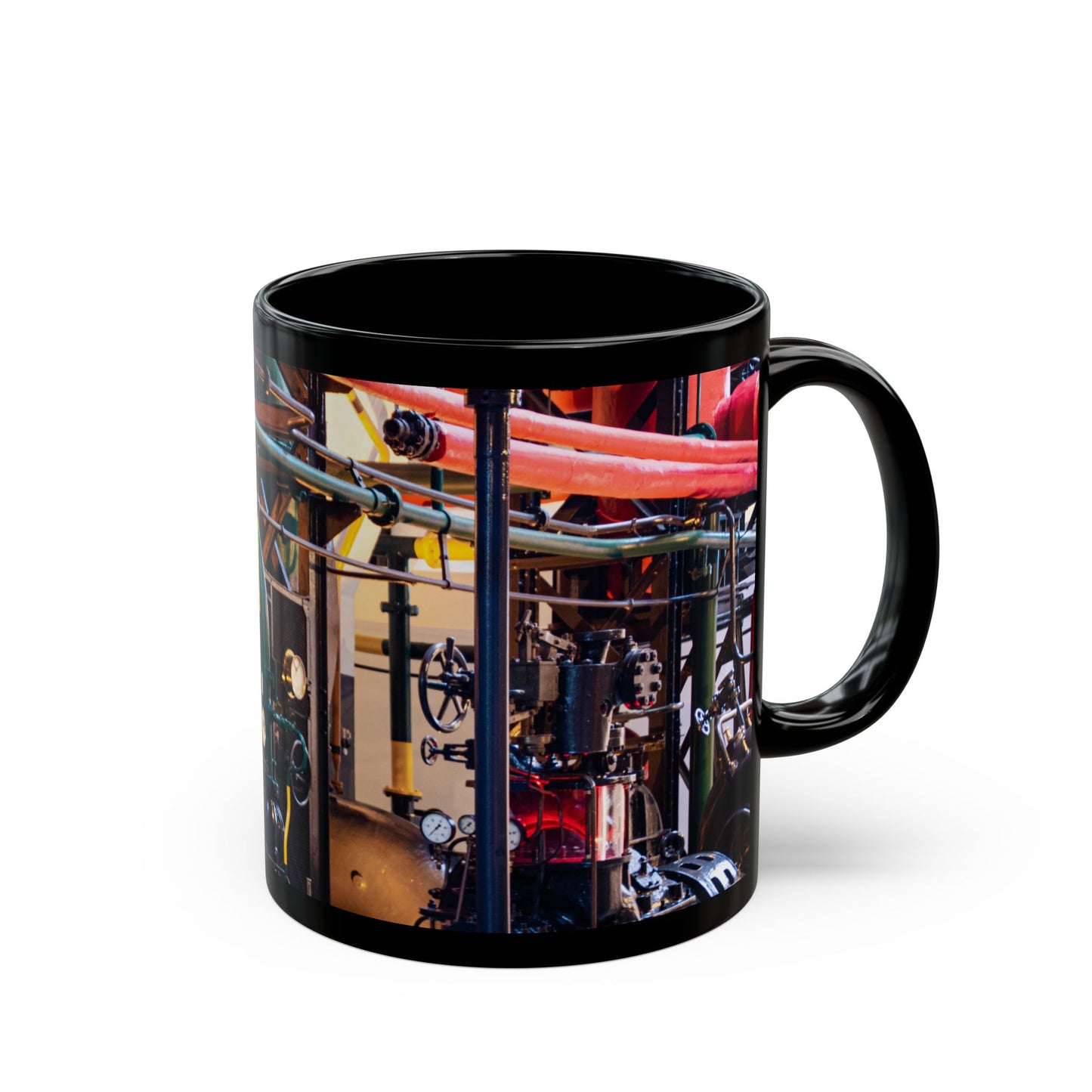 Black Mug (11oz, 15oz) _ N3+ Series CBM PT2WW007_ Limited Edition Statement Piece by WesternWaves:
