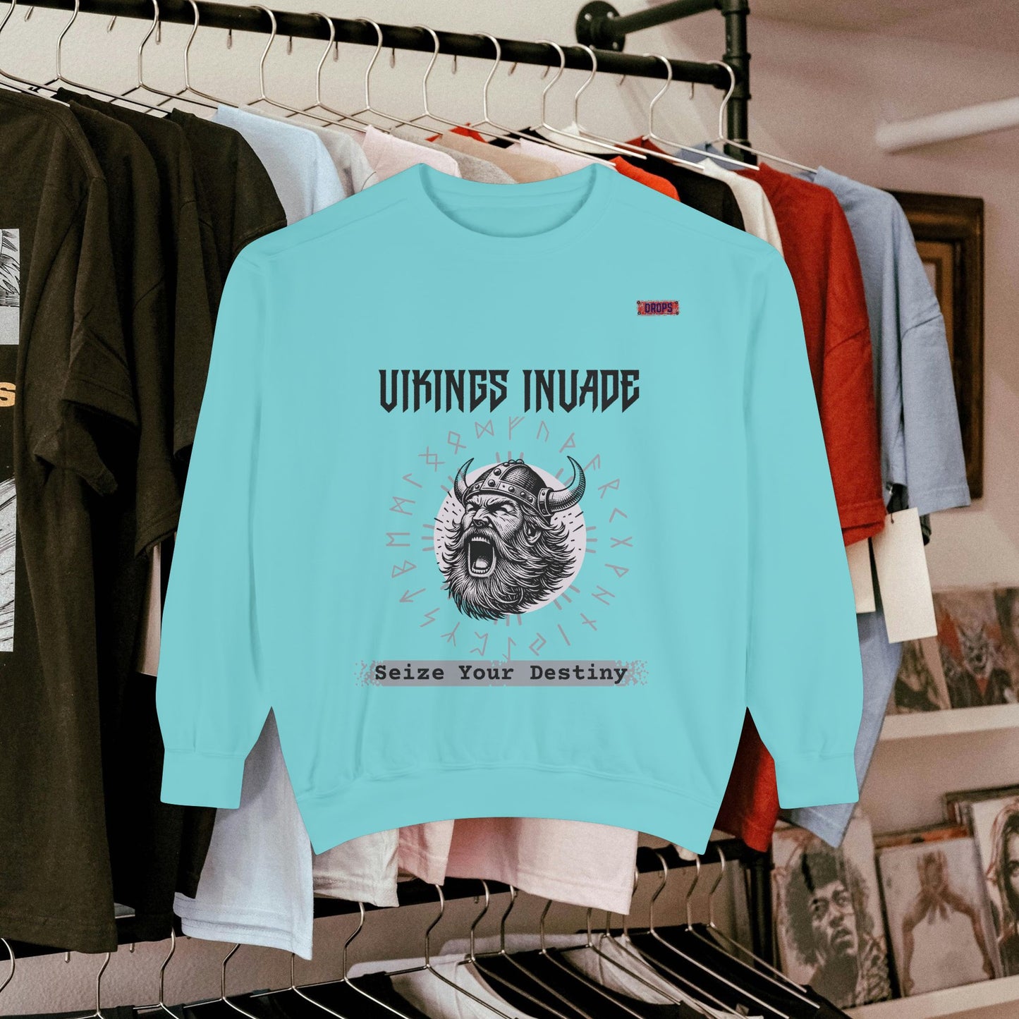 Unisex Garment-dyed Sweatshirt_ Series UWD 063_ Limited Edition Cozy Apparel for Adventurers by WesternWaves: