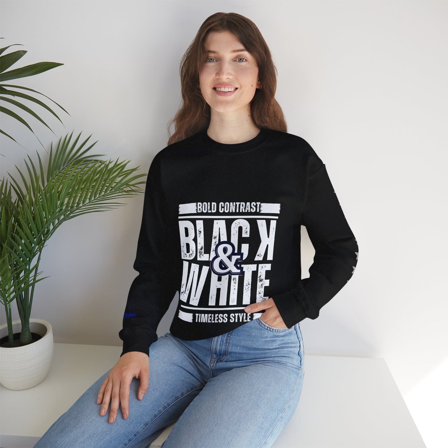Unisex Heavy Blend™ Crewneck Sweatshirt_ N+ Series UHBCSS PT2WW028_ Limited Edition by WesternWaves: