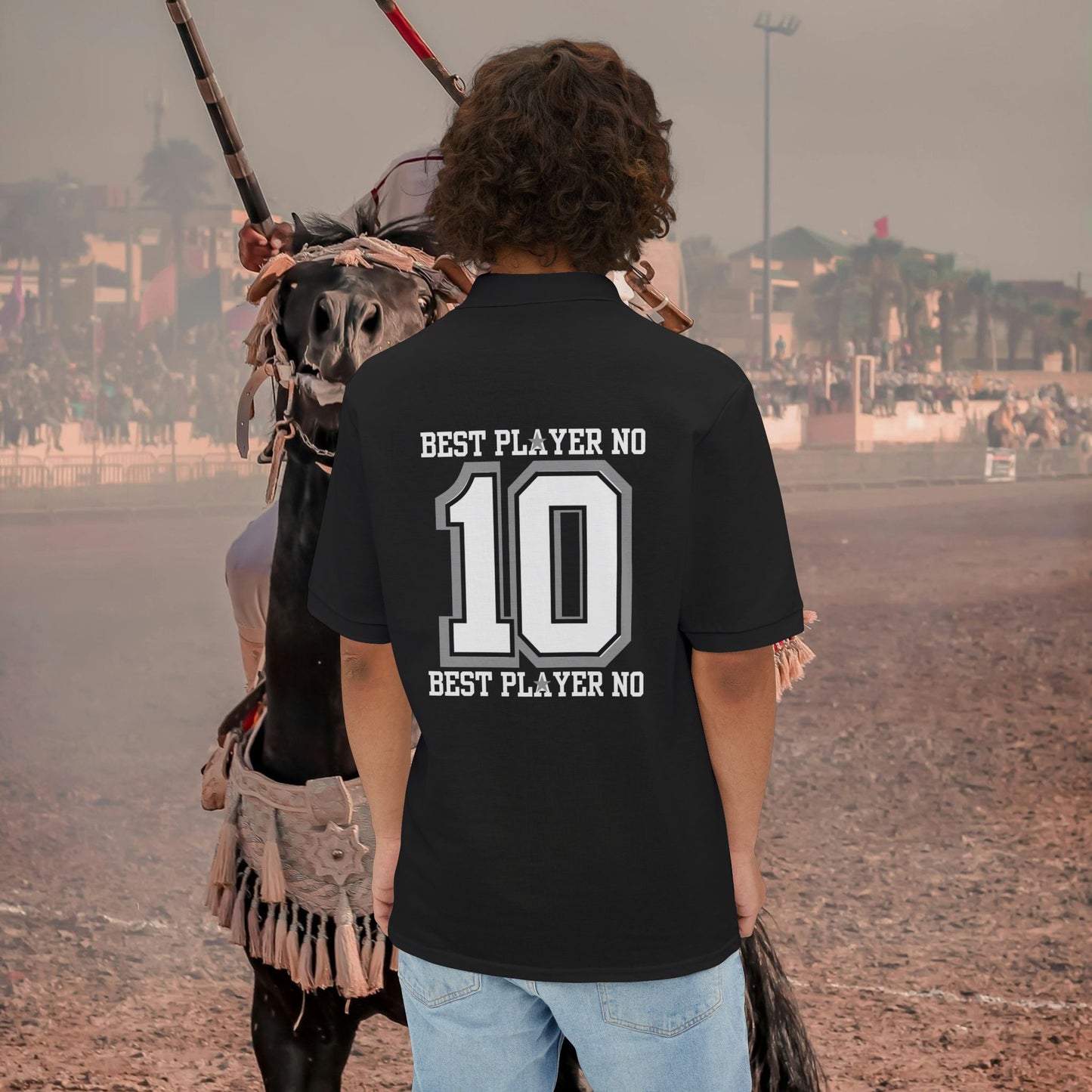 Men's Piqué Polo Classic Shirt – N2 Series MPPOLOCS PT2WW003_ Limited Edition Timeless Elegance of ‘Zeztz' Sports Brand by WesternWaves: