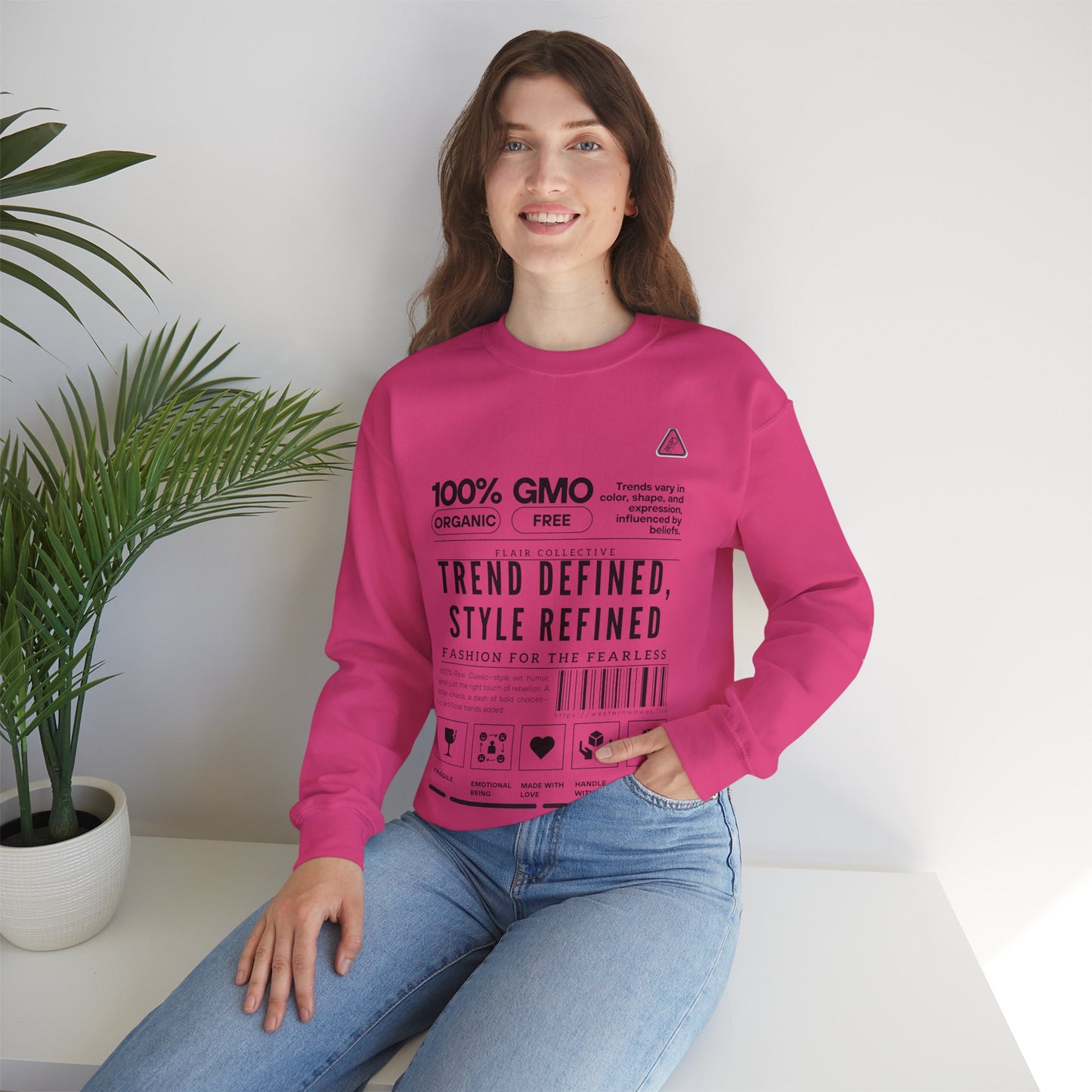 Unisex Heavy Blend™ Crewneck Sweatshirt_ N2 Series SPW UHBCSS PT2WW003_ Limited Edition 'DROPS' Brand Raw Classics by WesternWaves: