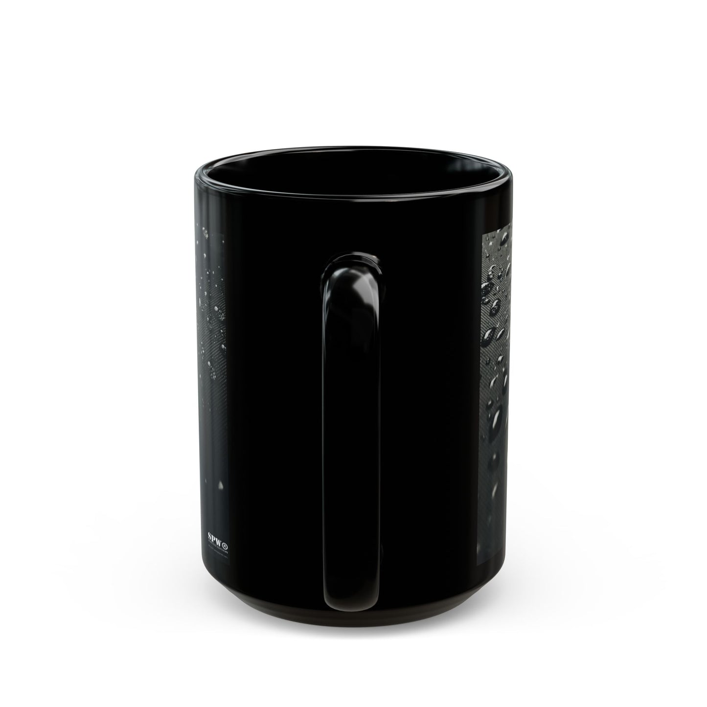 Black Mug (11oz, 15oz) _N2+ Series CBM PT2WW001_ Limited Edition Black Ceramic Mug, Where Style Meets Functionality by WesternWaves: