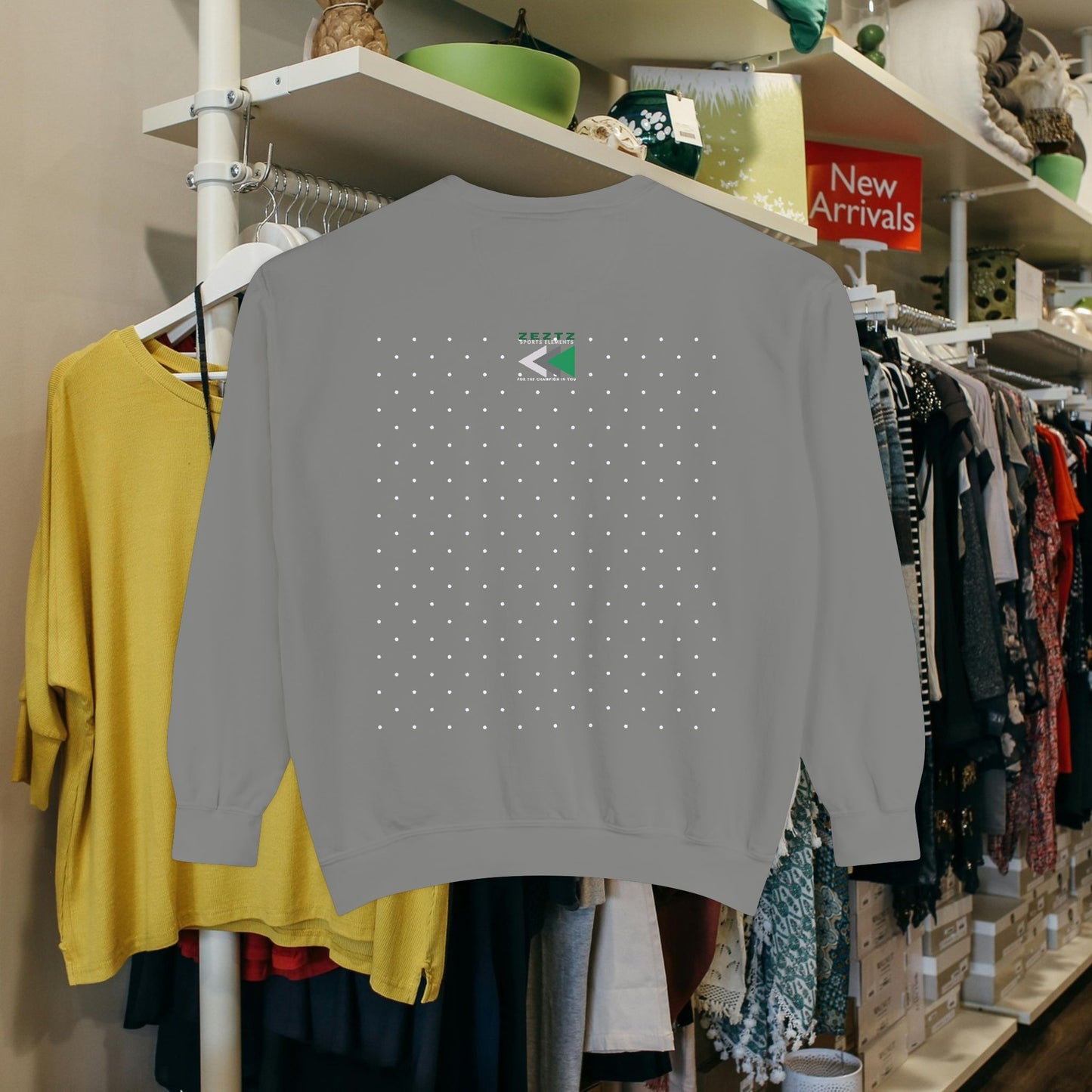 Unisex Garment-Dyed Sweatshirt_ N2 Series USGDSS PT2WW001_ Limited Edition Masterpiece of ‘ZeztZ’ Sports Brand Luxury & Casual Comfort by WesternWaves: