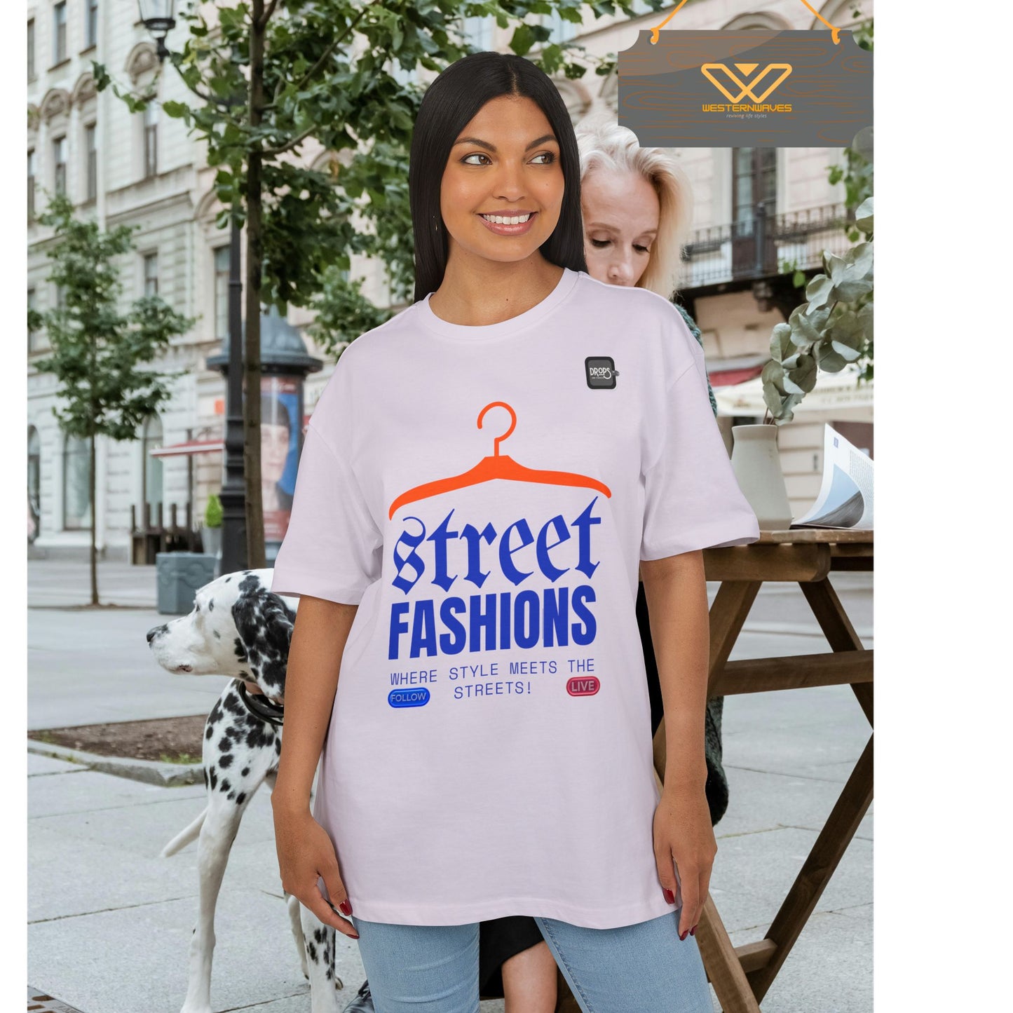 Unisex Oversized Tee_ N6+ Series USOSTEE PT2WW003_ Limited Edition by WesternWaves: