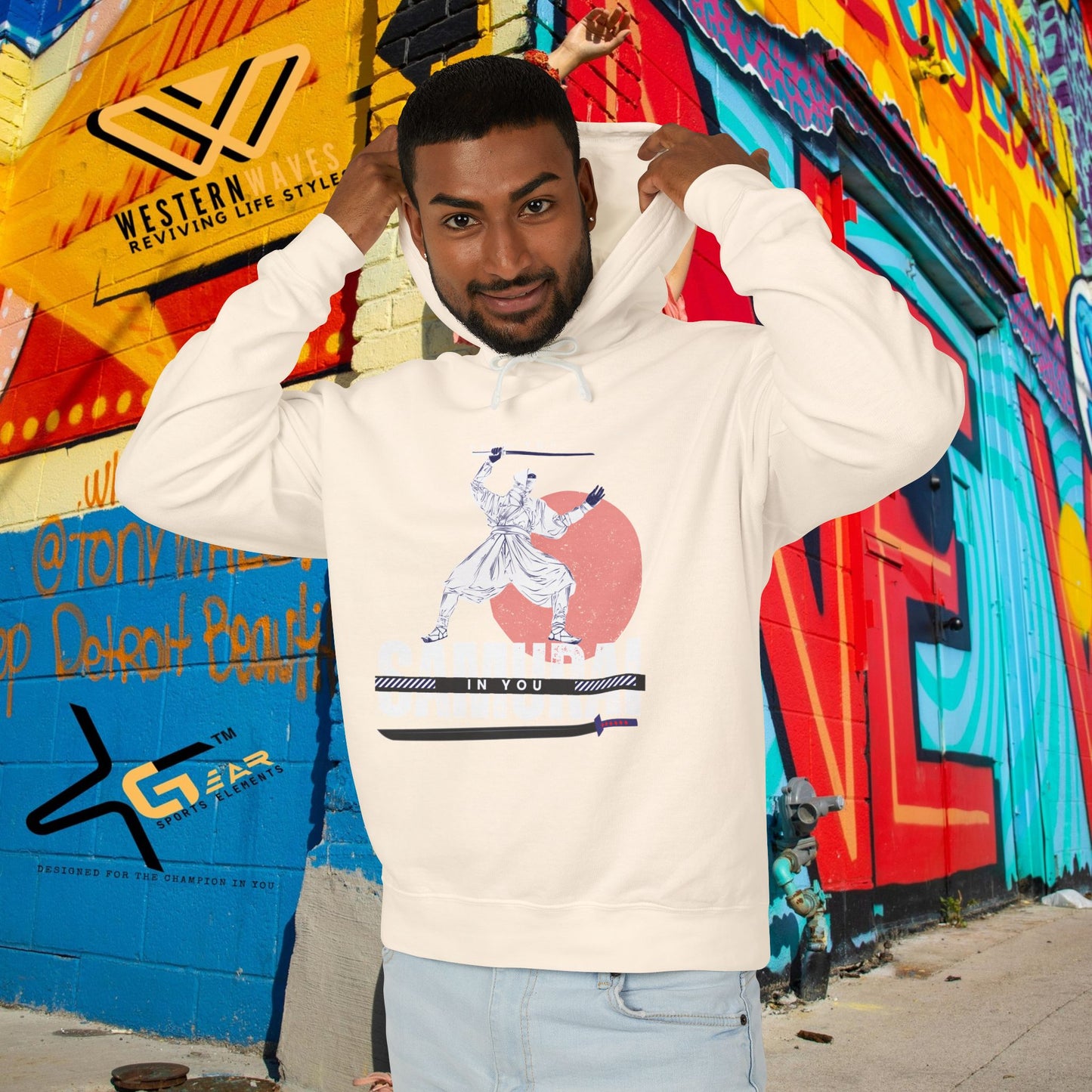 Unisex Lightweight Hooded Sweatshirt – N2+ Series USLWHSS PT2WW008_ Limited Edition Crafted Comfort by WesternWaves: