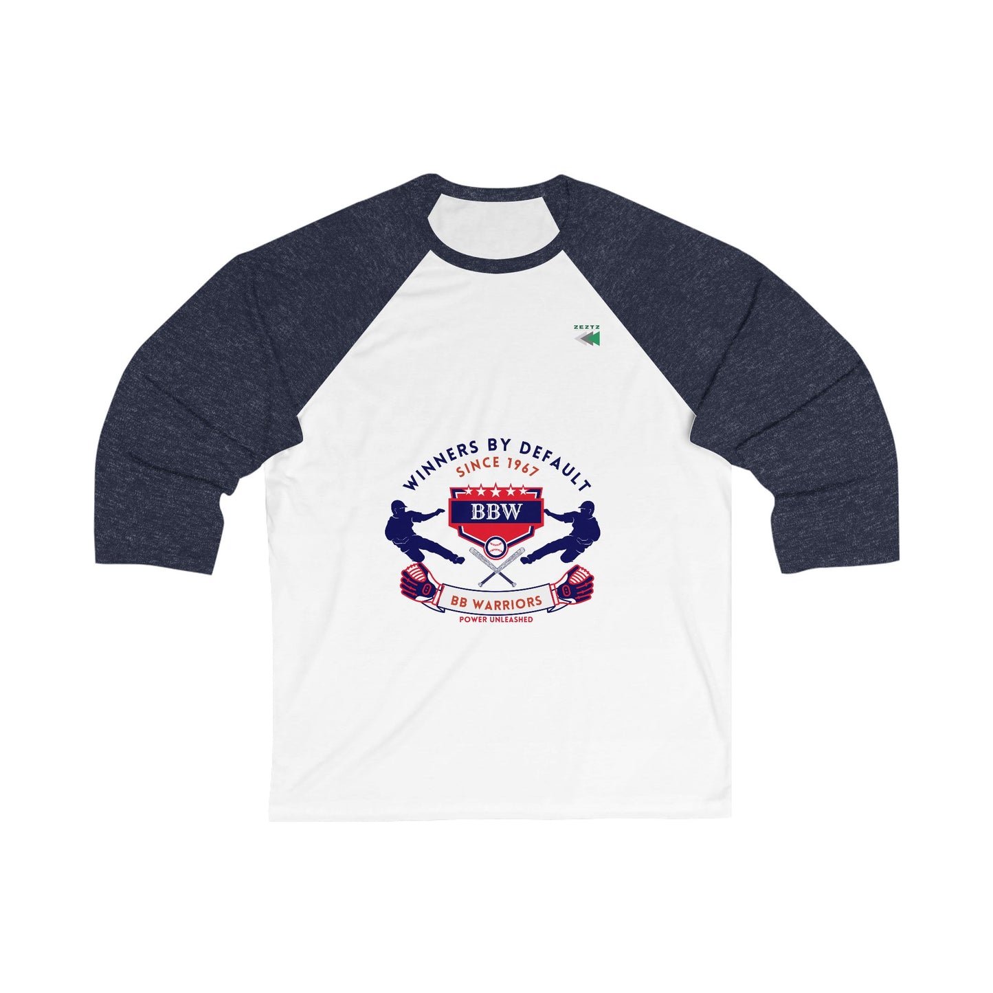 Unisex 3/4 Sleeve Baseball Tee_ N7* Series US3/4SBBTEE PT2WW001_ Limited Edition Baseball Tee by WesternWaves: