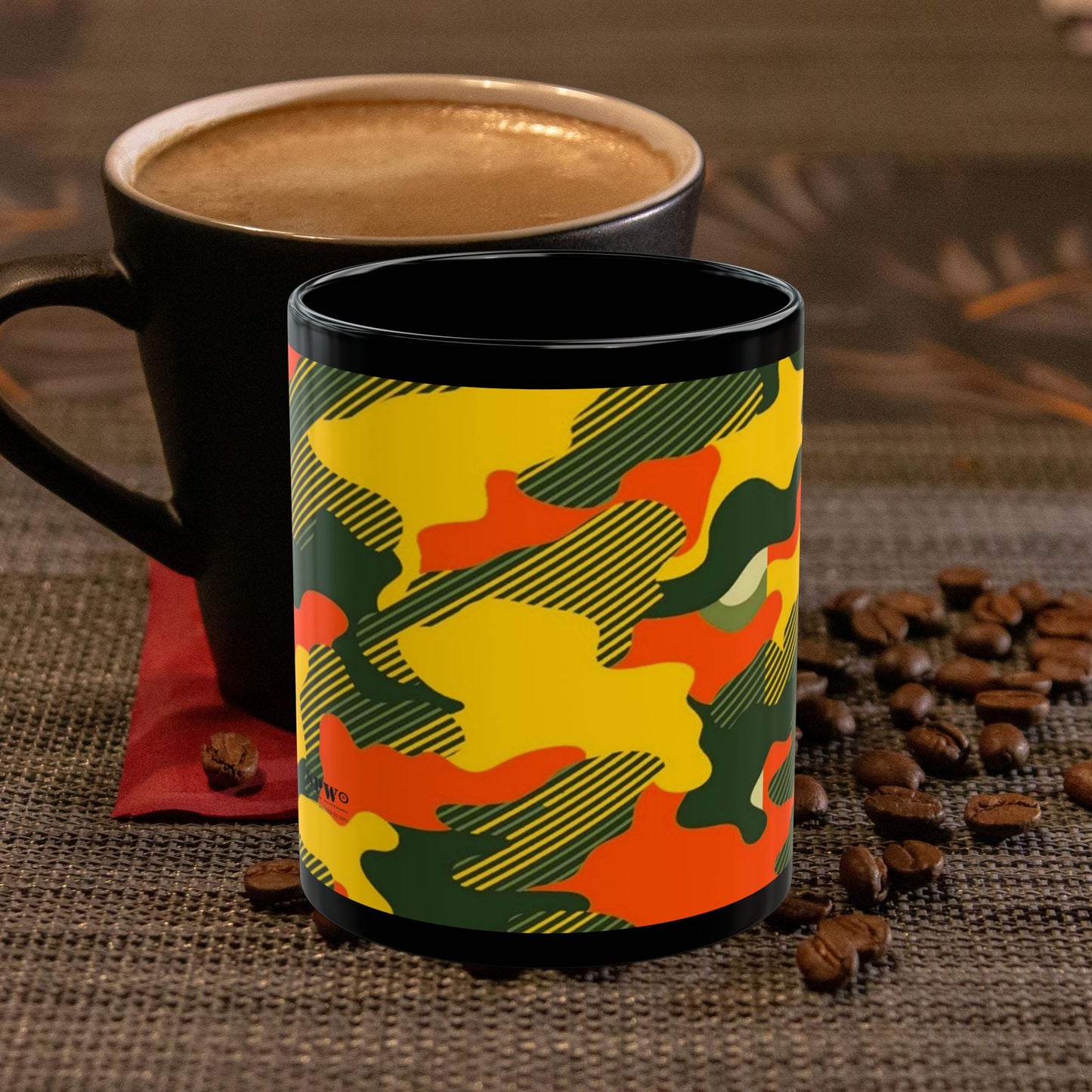 Black Mug (11oz, 15oz)_ N+ Series CBM PT2WW006_ Limited Edition Black Ceramic Mug by WesternWaves