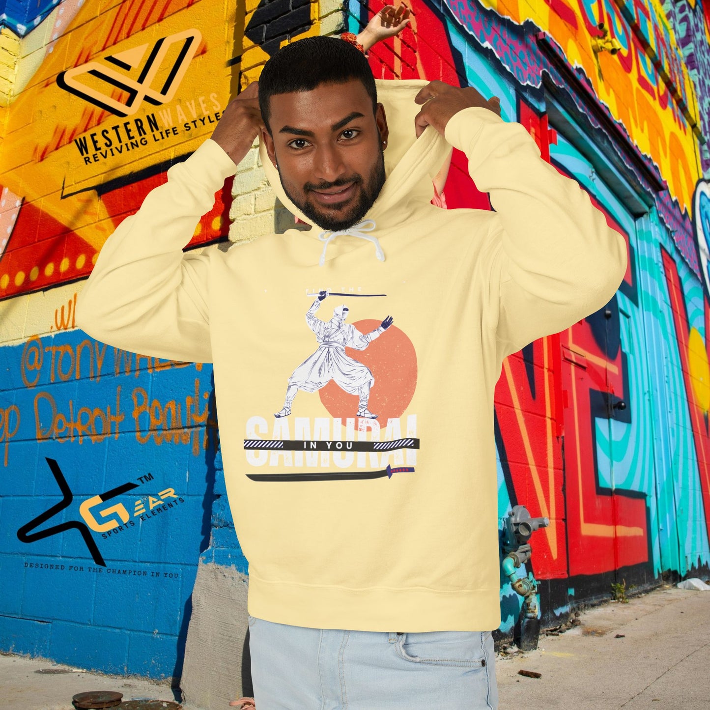 Unisex Lightweight Hooded Sweatshirt – N2+ Series USLWHSS PT2WW008_ Limited Edition Crafted Comfort by WesternWaves: