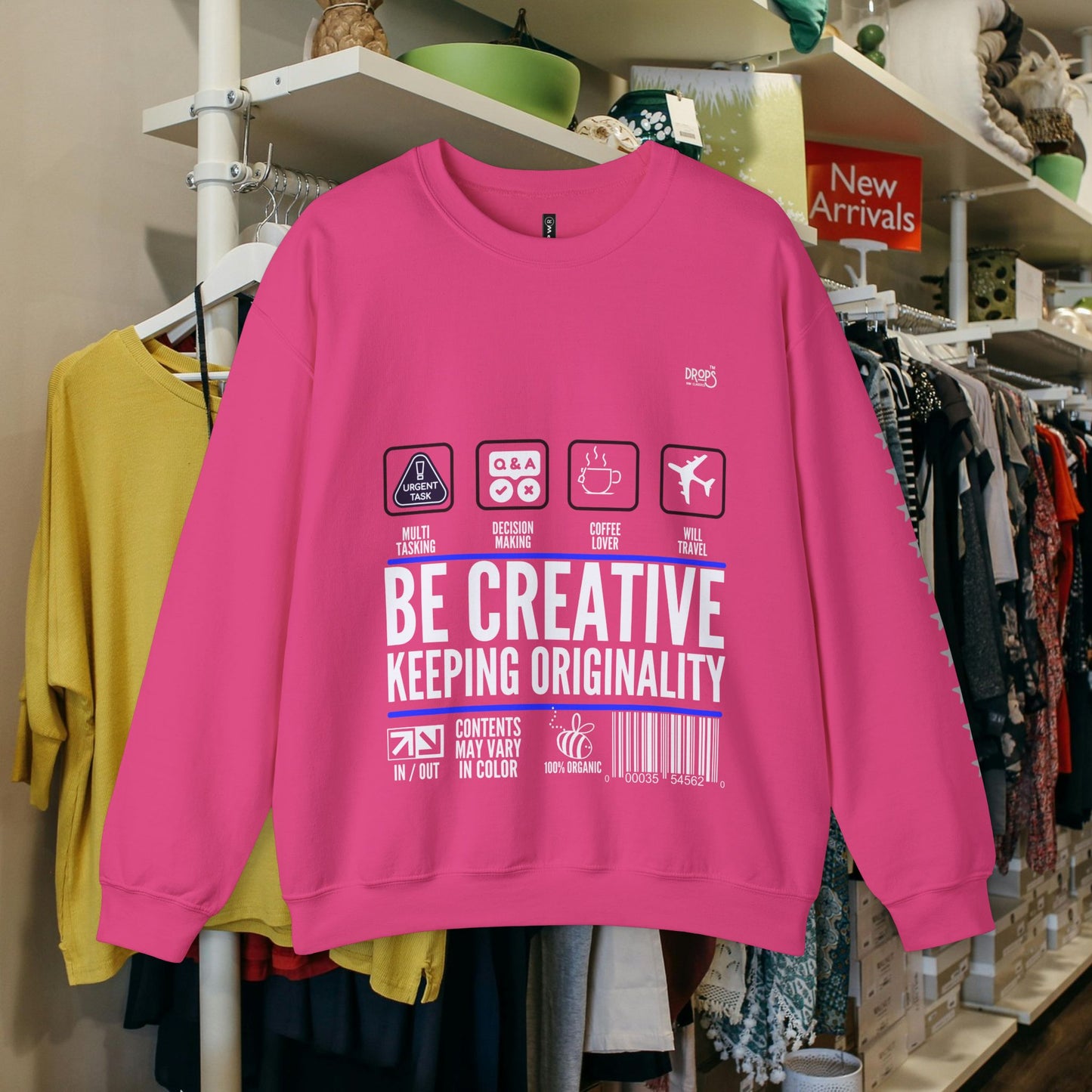 Unisex Heavy Blend™ Crewneck Sweatshirt_ N2 Sports Series UHBCSS PT2WW004_ Limited Edition 'DROPS' Brand Sweatshirt by WesternWaves: