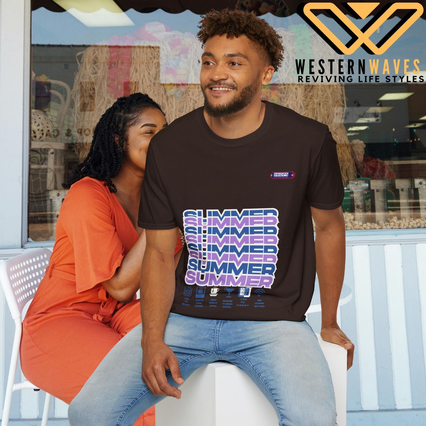 Unisex Softstyle T-Shirt_ N2* Series SPW USSTS FT2WW010_ Redefine Relaxation Limited Edition by WesternWaves:
