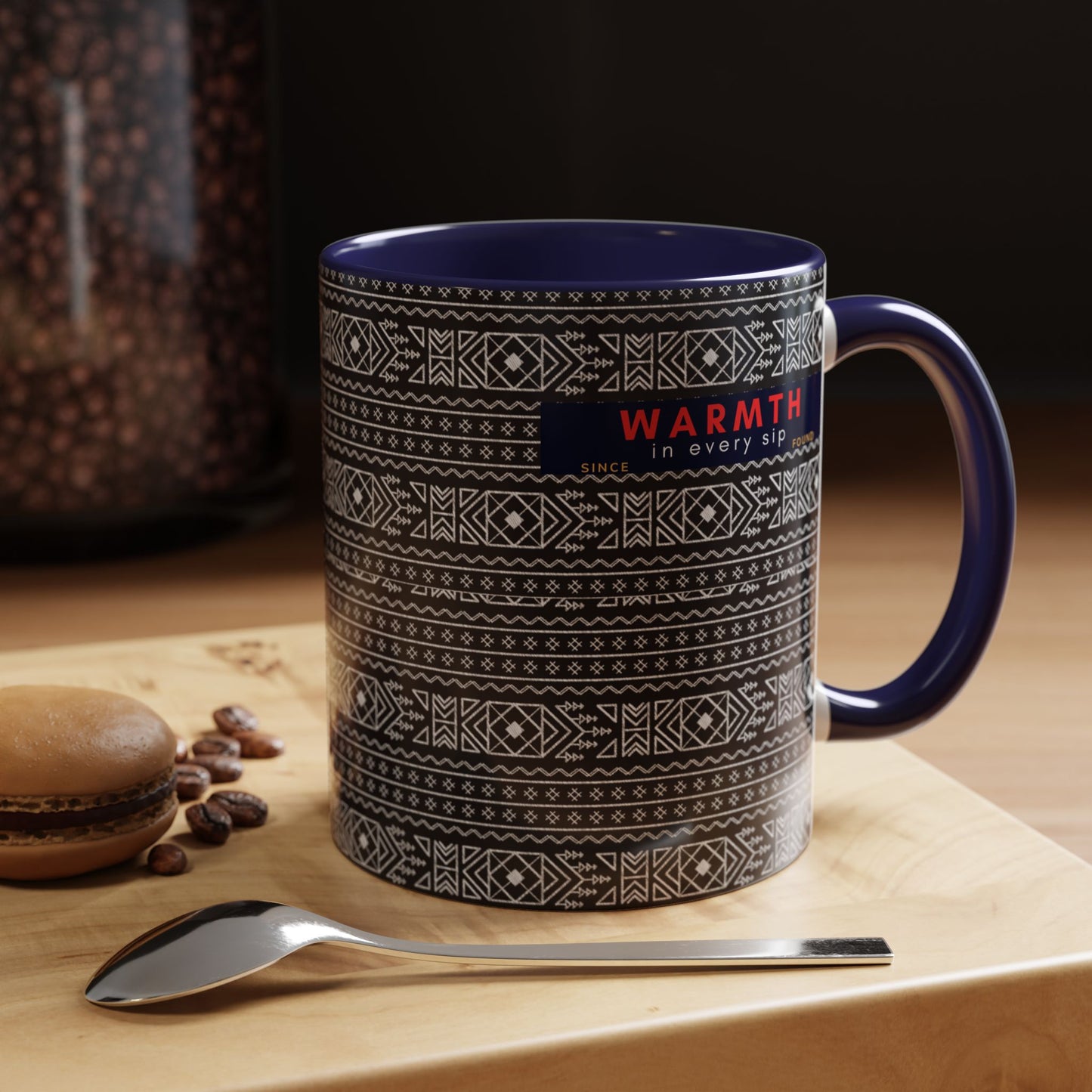 Accent Coffee Mug 11, 15oz_ N2 Series ACM11OZ PT2WW007_ Vibrant Limited Edition Design by WesternWawes:
