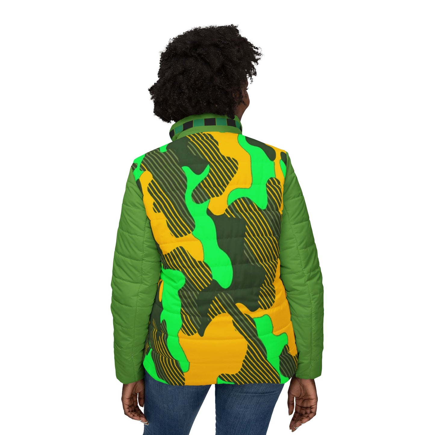 Women’s Puffer Jacket (AOP)_ N3+ Series WPJAOP PT2WW004_ Limited Edition by WesternWaves: