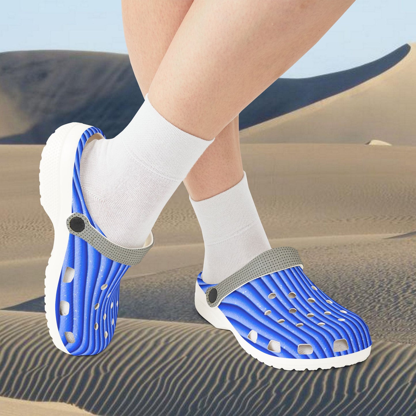 EVA Foam Clogs (AOP)_ N+ Series EVAFC(AOP) PT2WW002_ Limited Edition Cloud Comfort with Charms by WesternWaves: